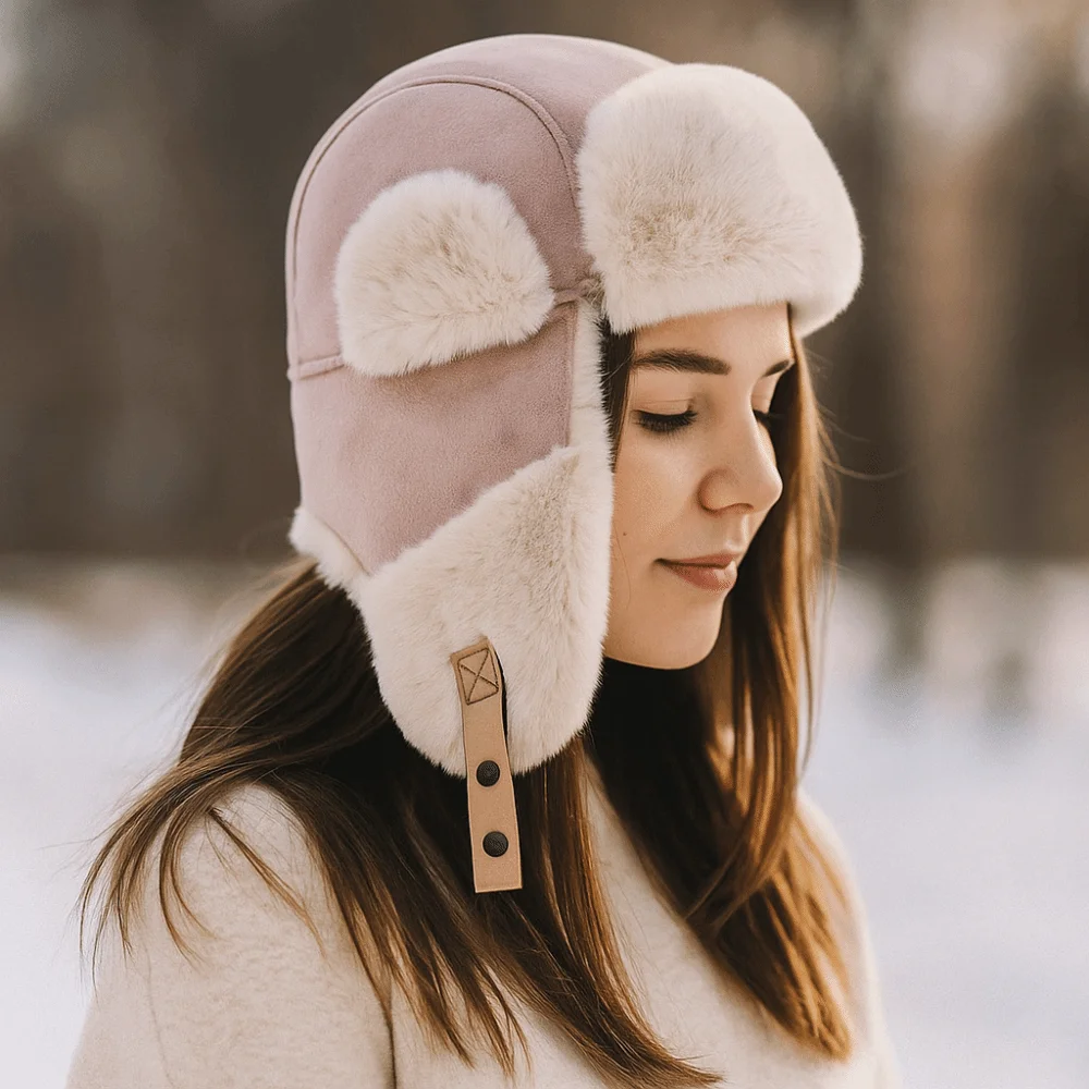 Fashion Fleece Ear Protective Hat Thickened Windproof Earflap Hat Keep Warm Winter Protection Lei Feng Cap Women
Fashion Fleece Ear Protective Hat Thickened Windproof Earflap Hat Keep Warm Winter Protection Lei Feng Cap Women