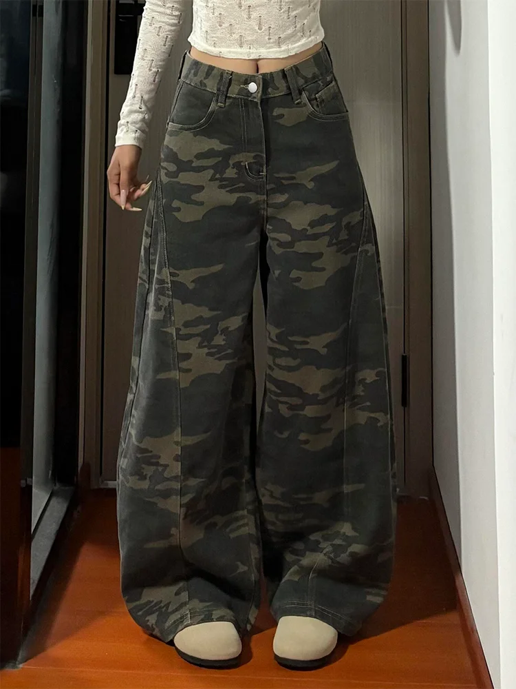 plus Size American Washed Casual Camouflage Jeans Women Loose Straight Leg Slimming Wide Leg Long Pants Comfortable Commute
plus Size American Washed Casual Camouflage Jeans Women Loose Straight Leg Slimming Wide Leg Long Pants Comfortable Commute