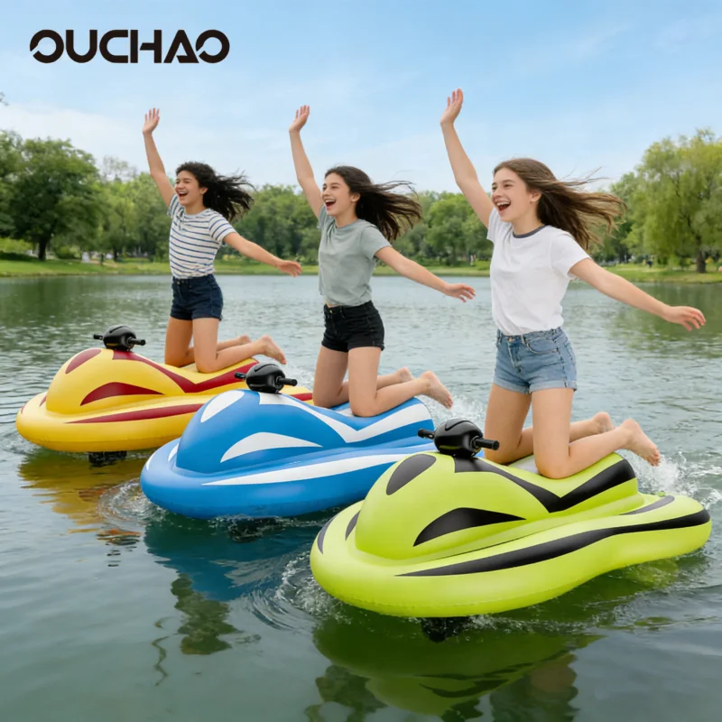 Holiday Gift Electric Inflatable Jet Ski Rechargeable Motorboat for Kids Summer Water Fun
Holiday Gift Electric Inflatable Jet Ski Rechargeable Motorboat for Kids Summer Water Fun