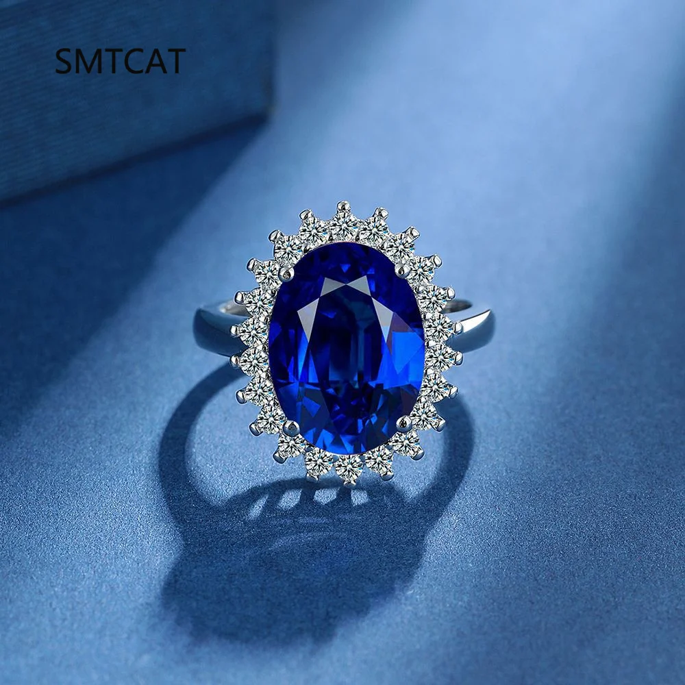 Овальная огранка, синий сапфир, стерлинговое серебро 925 пробы, кольцо принцессы Дианы, же регулируемое кольцо для женщин, эффектные ювелирные изделия с драгоценными камнями
Овальная огранка, синий сапфир, стерлинговое серебро 925 пробы, кольцо принцессы Дианы, же регулируемое кольцо для женщин, эффектные ювелирные изделия с драгоценными камнями