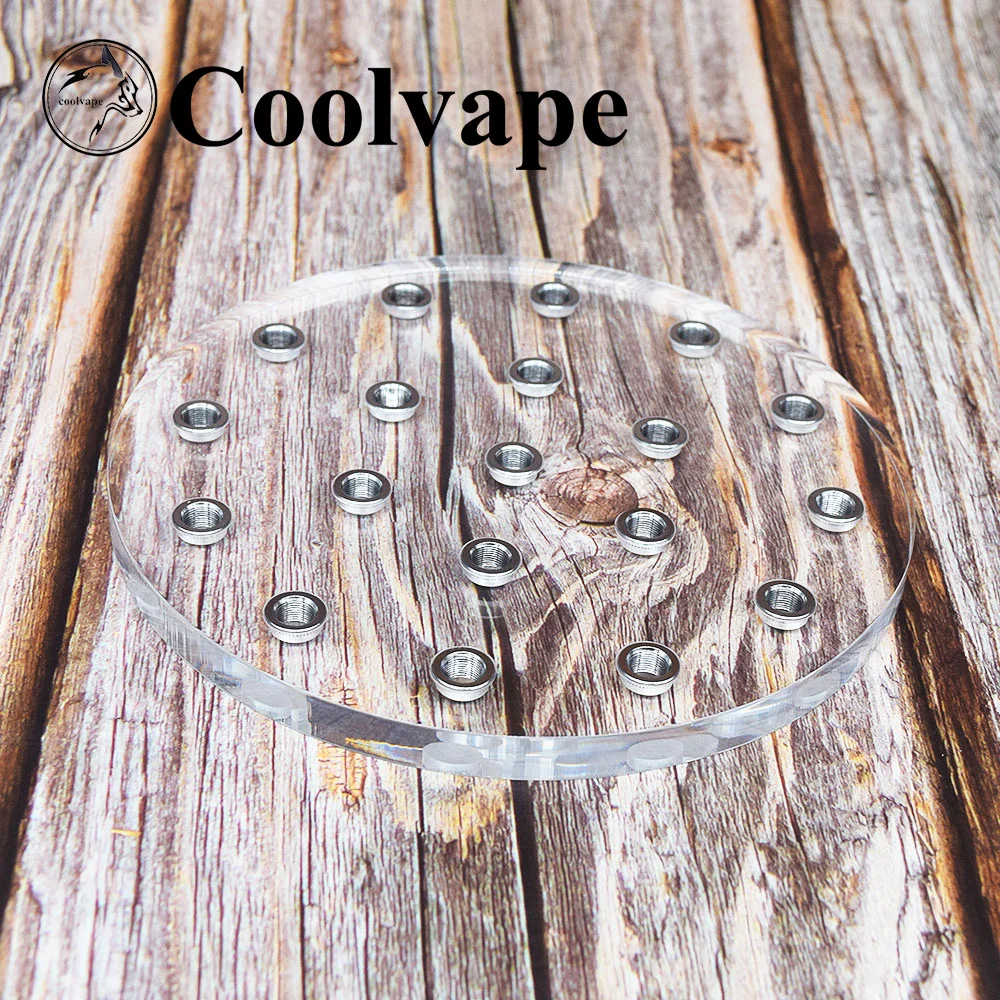 Acrylic Atomizer Stand Holder for 510 RDA Tank Base - Compatible with THC Tauren RDA RBA Vaporizer for DIY Vape Users
Acrylic Atomizer Stand Holder for 510 RDA Tank Base - Compatible with THC Tauren RDA RBA Vaporizer for DIY Vape Users