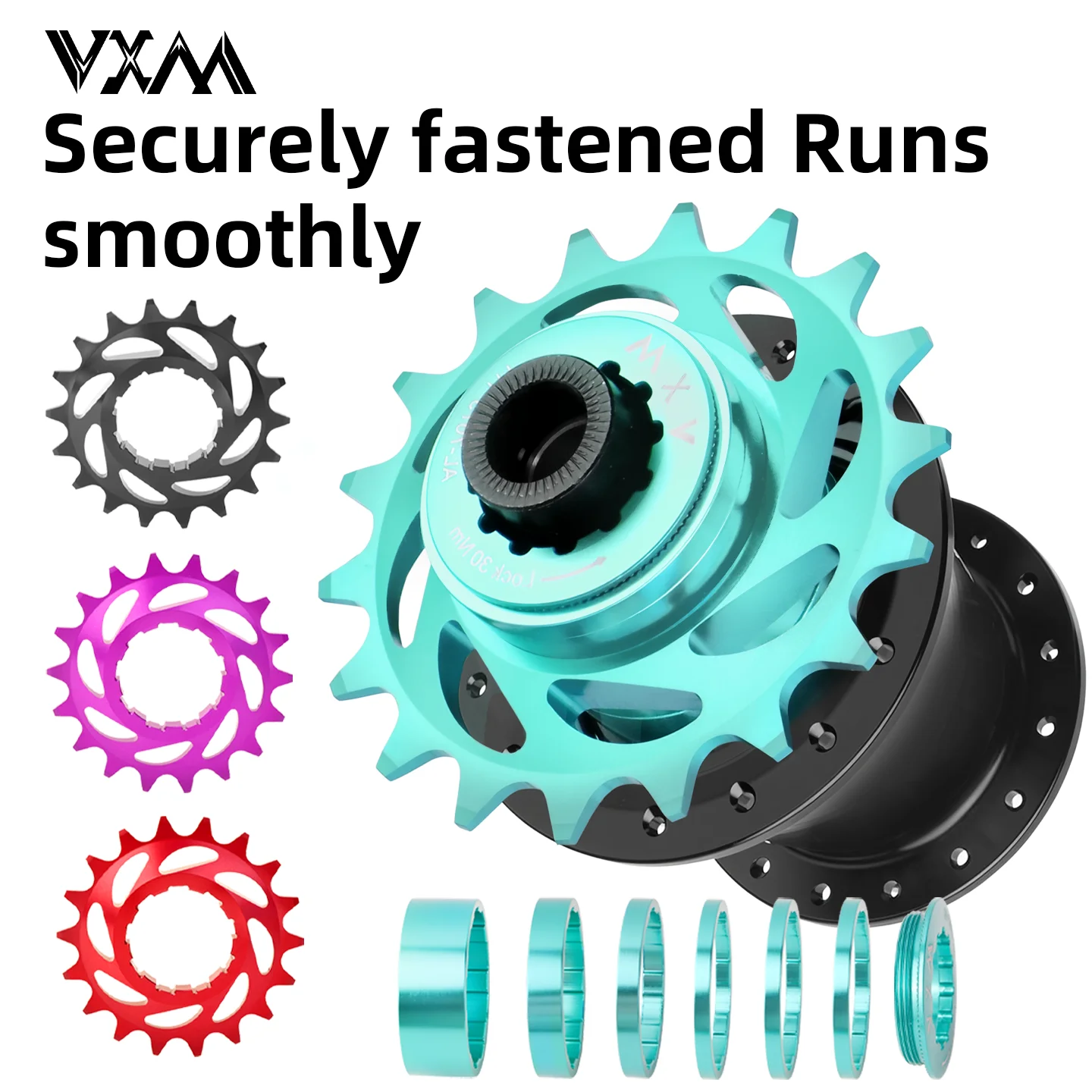 VXM MTB Single Speed Freewheel 16T/18T, Nine Turn One Set Aluminum Alloy CNC Sprocket Bike Single Speed Free Wheel Modification
VXM MTB Single Speed Freewheel 16T/18T, Nine Turn One Set Aluminum Alloy CNC Sprocket Bike Single Speed Free Wheel Modification