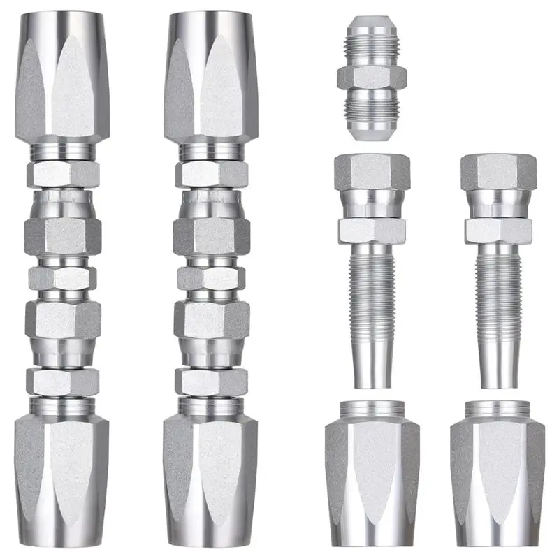 ABKS-2Pcs Hydraulic Hose Field Fittings Repair Kit And 5Pcs Small Repair Parts, Reusable Hydraulic Repair Fittings
ABKS-2Pcs Hydraulic Hose Field Fittings Repair Kit And 5Pcs Small Repair Parts, Reusable Hydraulic Repair Fittings