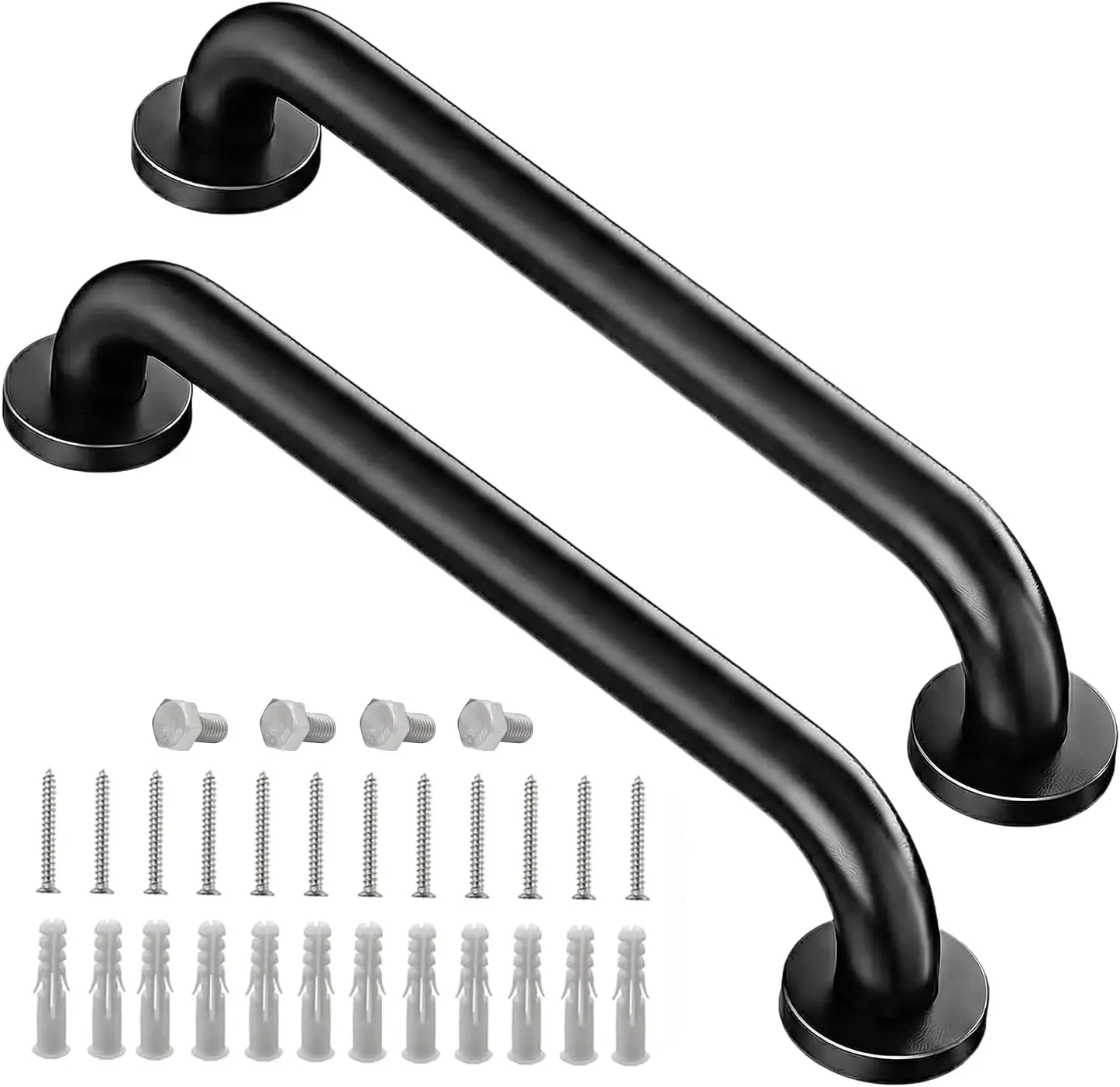 Heavy Duty Stainless Steel Grab Bar 500LBS Load Capacity Wall Mount Handrail for Bathroom Outdoor Deck 2 Pack Black
Heavy Duty Stainless Steel Grab Bar 500LBS Load Capacity Wall Mount Handrail for Bathroom Outdoor Deck 2 Pack Black