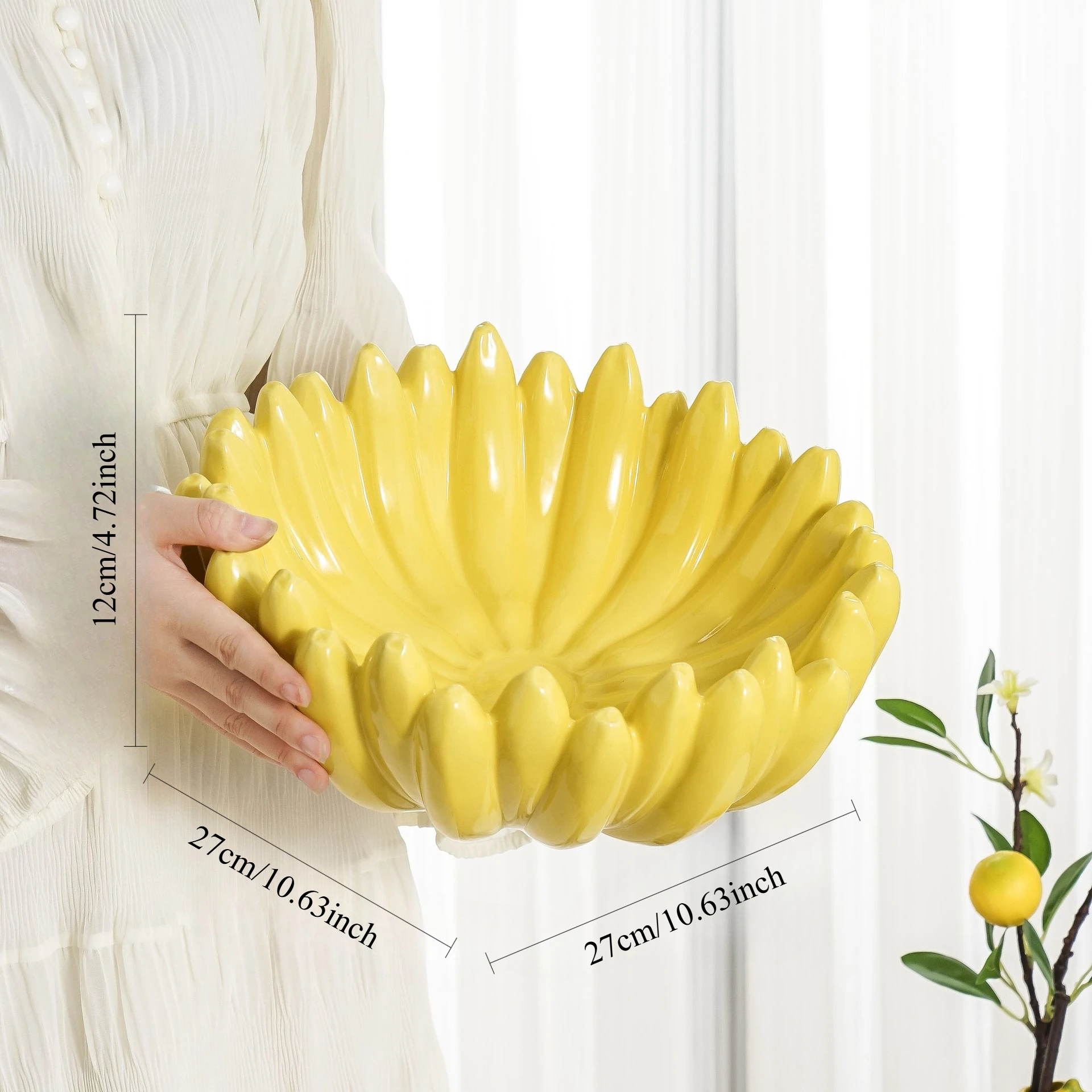Creative Banana Shaped Ceramic Storage Tray Household Fruit Snack Plate Living Room Desktop Organizer Decor
Creative Banana Shaped Ceramic Storage Tray Household Fruit Snack Plate Living Room Desktop Organizer Decor