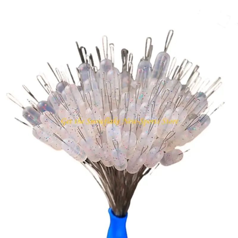 E56D Pack of 100 Silicone Space Bean Stopper Oval Fishing Peg Oval Bobber Stopper
E56D Pack of 100 Silicone Space Bean Stopper Oval Fishing Peg Oval Bobber Stopper