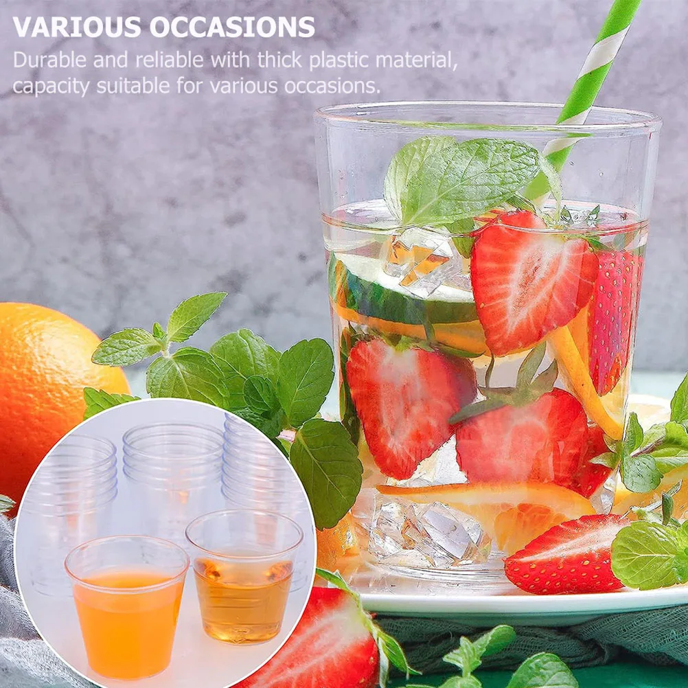 100pcs Aviation 30ml Thick Transparent Plastic Beverage Cups for Wedding Durable Small Juice Cups Sturdy Structure
100pcs Aviation 30ml Thick Transparent Plastic Beverage Cups for Wedding Durable Small Juice Cups Sturdy Structure