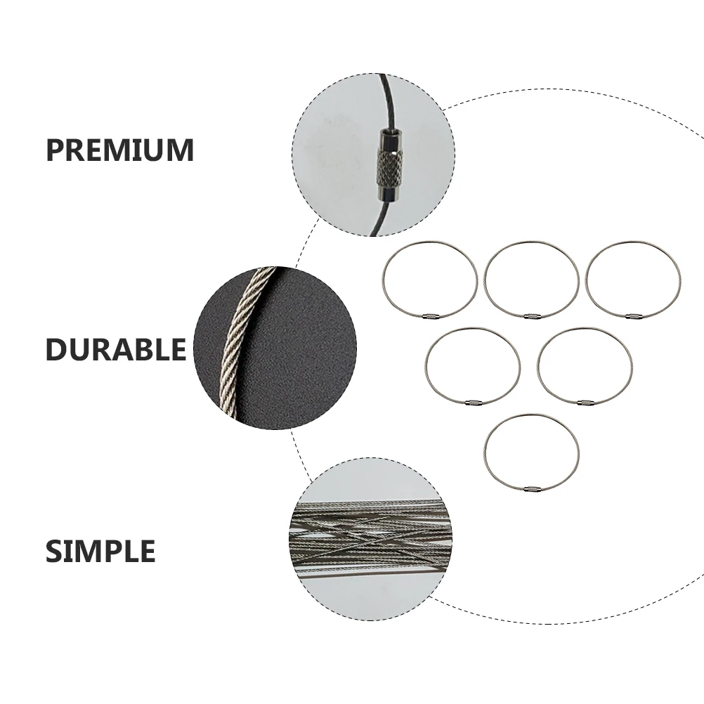 6pcs Cuttlefish Bone Hooks Stainless Steel Wire Rope Rings Multi Use Bird Cage Food Supply Long Service Time Durable Quick Open
6pcs Cuttlefish Bone Hooks Stainless Steel Wire Rope Rings Multi Use Bird Cage Food Supply Long Service Time Durable Quick Open