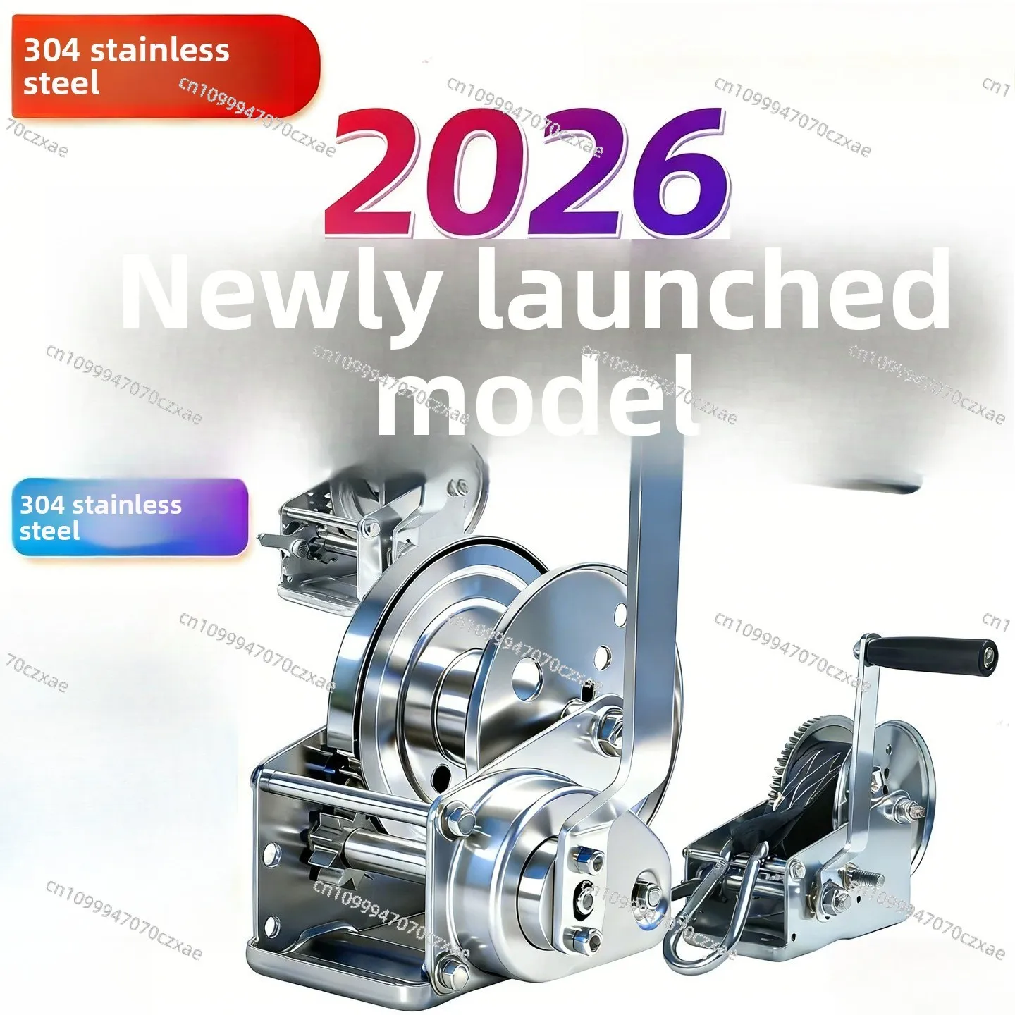 1200LBS Stainless Steel Self Lock Manual Hand Crank Winch Lifting Hoist
1200LBS Stainless Steel Self Lock Manual Hand Crank Winch Lifting Hoist