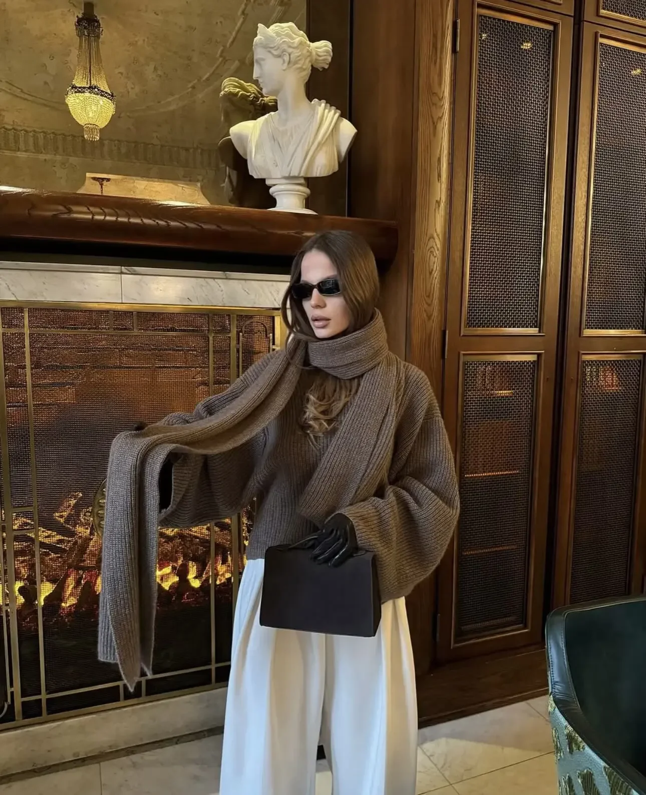 Woman Full Sleeve JumperY2K Autumn Knitted Women Cardigan Sweater Long Sleeve With Scarf Wrap Loose Jacket Casual Oversize Coat
Woman Full Sleeve JumperY2K Autumn Knitted Women Cardigan Sweater Long Sleeve With Scarf Wrap Loose Jacket Casual Oversize Coat