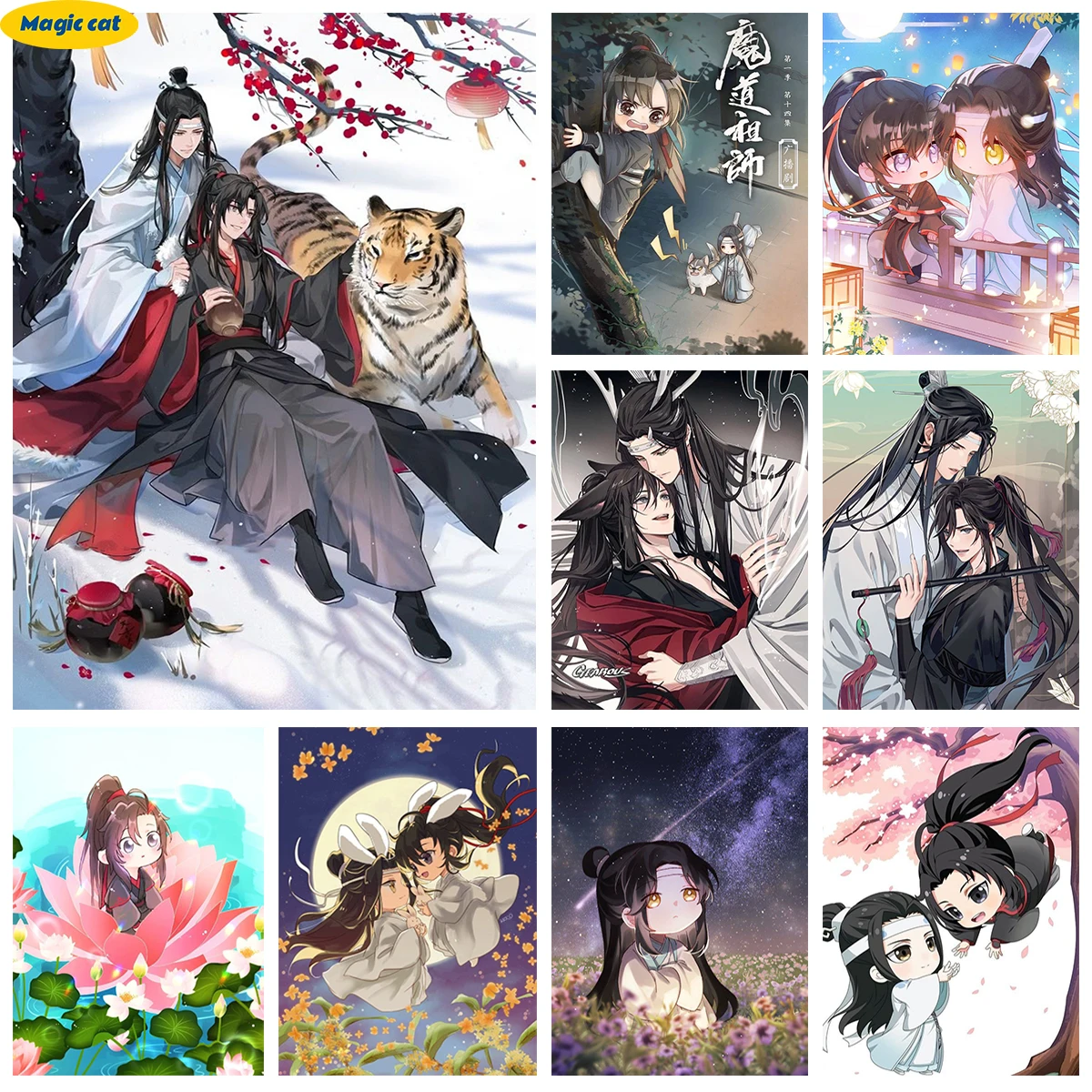 Cute Style The Founder of Diabolism DIY Diamond Painting Popular Cartoons Full Circle Square Drill Color Embroidery Home Decor
Cute Style The Founder of Diabolism DIY Diamond Painting Popular Cartoons Full Circle Square Drill Color Embroidery Home Decor