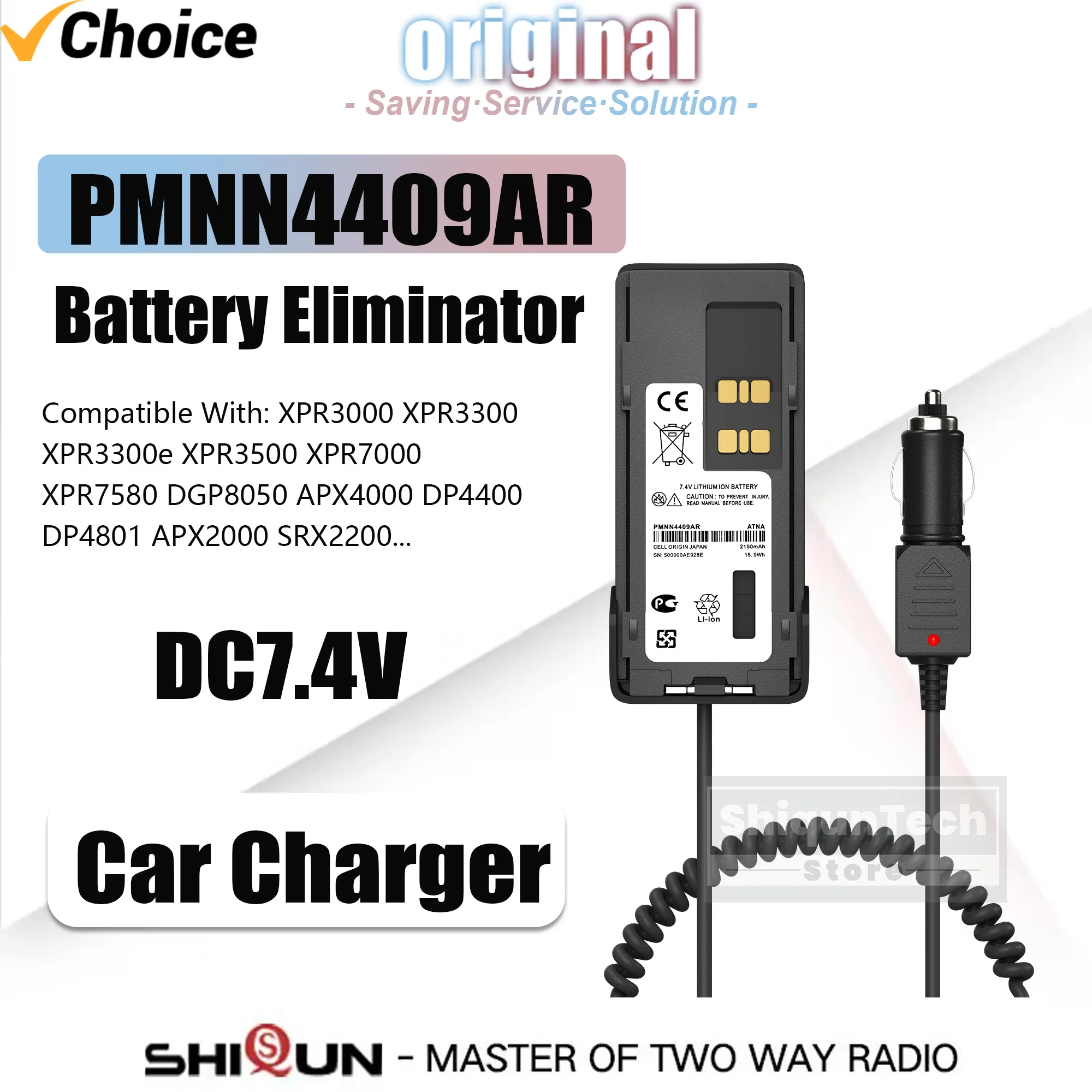 PMNN4409AR Battery Eliminator Car Charger 12-24V Compatible With XPR3300 XPR7550 DGP8550 APX4000 GP338D DP4801Ex Radio Accessory
PMNN4409AR Battery Eliminator Car Charger 12-24V Compatible With XPR3300 XPR7550 DGP8550 APX4000 GP338D DP4801Ex Radio Accessory