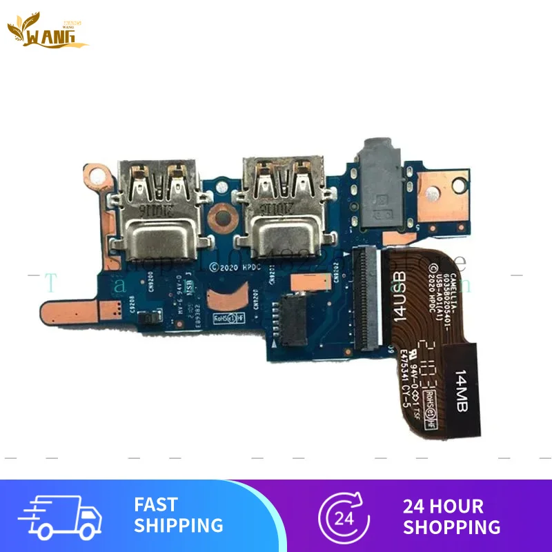 WYORESY Genuine Suitable for HP 830 835 840 845 G7 G8 USB audio card with cable 6050A 3207001
WYORESY Genuine Suitable for HP 830 835 840 845 G7 G8 USB audio card with cable 6050A 3207001