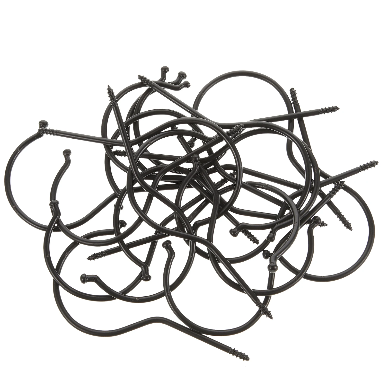 10pcs Black Iron Hooks Heavy Duty Screw Type Hangers Closet Fixing Pants Multi Purpose Hanging Utility
10pcs Black Iron Hooks Heavy Duty Screw Type Hangers Closet Fixing Pants Multi Purpose Hanging Utility
