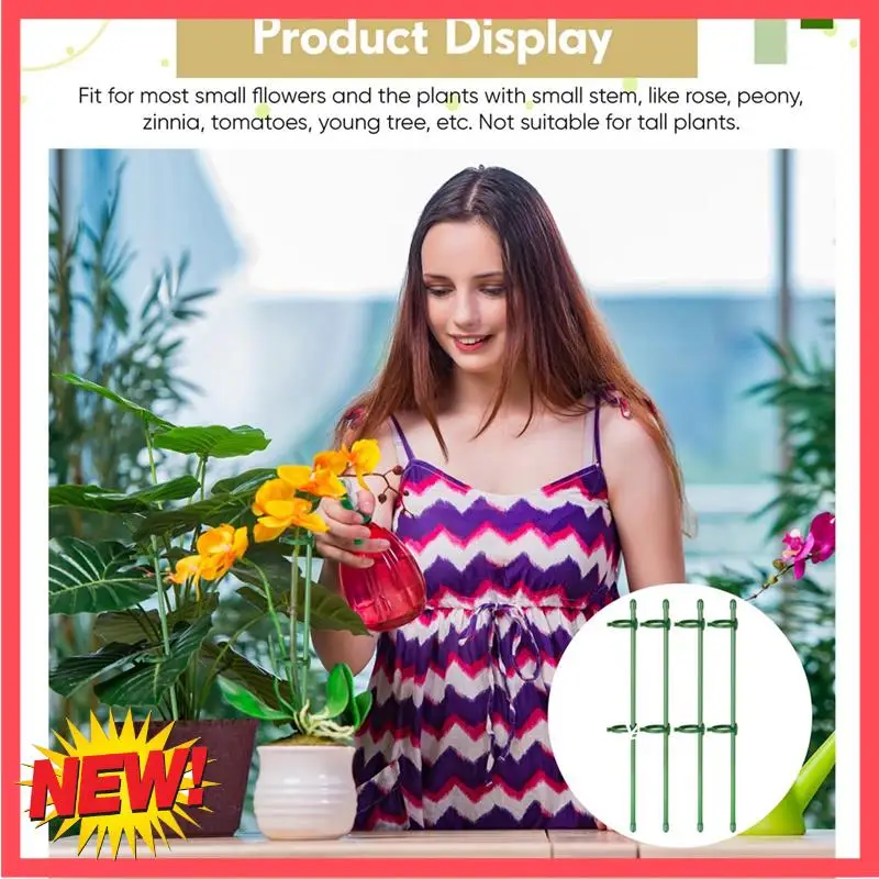 B17C Adjustable Plant Support Stakes Garden Single Stem Support Stake Plant Cage Support Rings With Plant Clips 60Piece
B17C Adjustable Plant Support Stakes Garden Single Stem Support Stake Plant Cage Support Rings With Plant Clips 60Piece