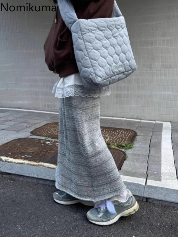 Vintage Skirt Women Clothing 2024 Faldas Mujer De Moda High Waist Casual Jupe Fashion Striped Knitted Loose Skirts Korean Saia
Vintage Skirt Women Clothing 2024 Faldas Mujer De Moda High Waist Casual Jupe Fashion Striped Knitted Loose Skirts Korean Saia