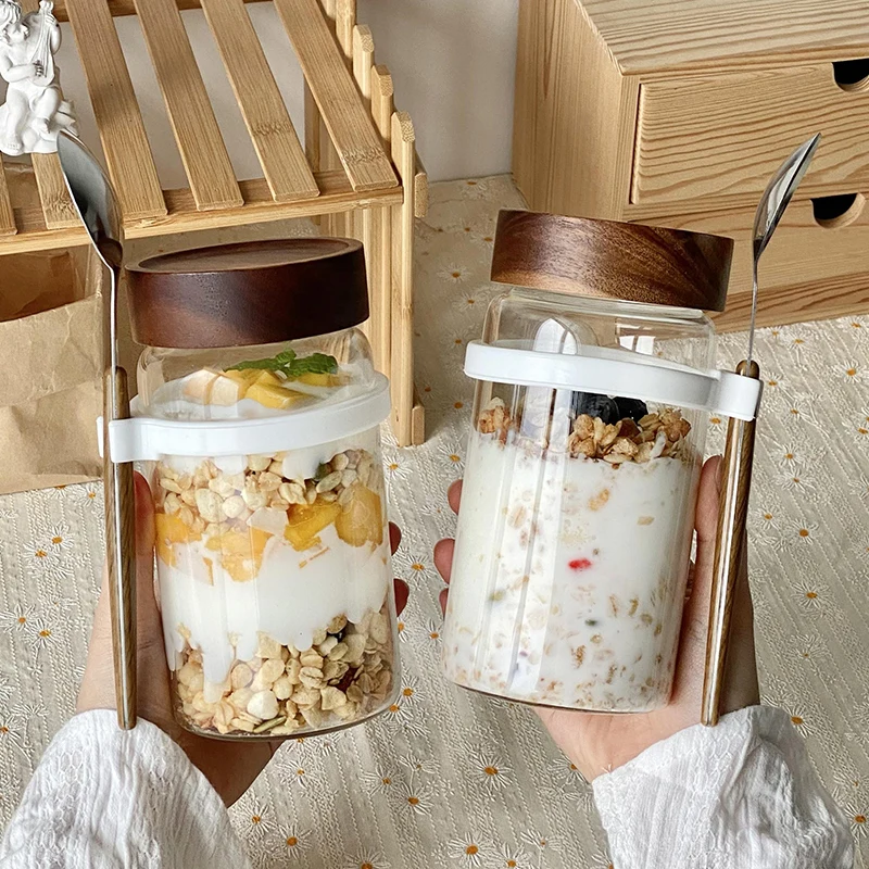 Overnight Oats Glass Cup with Lid Portable Takeout Microwave Se Smoothie Yogurt Fruit Cereal Breakfast Replacement Cup
Overnight Oats Glass Cup with Lid Portable Takeout Microwave Se Smoothie Yogurt Fruit Cereal Breakfast Replacement Cup