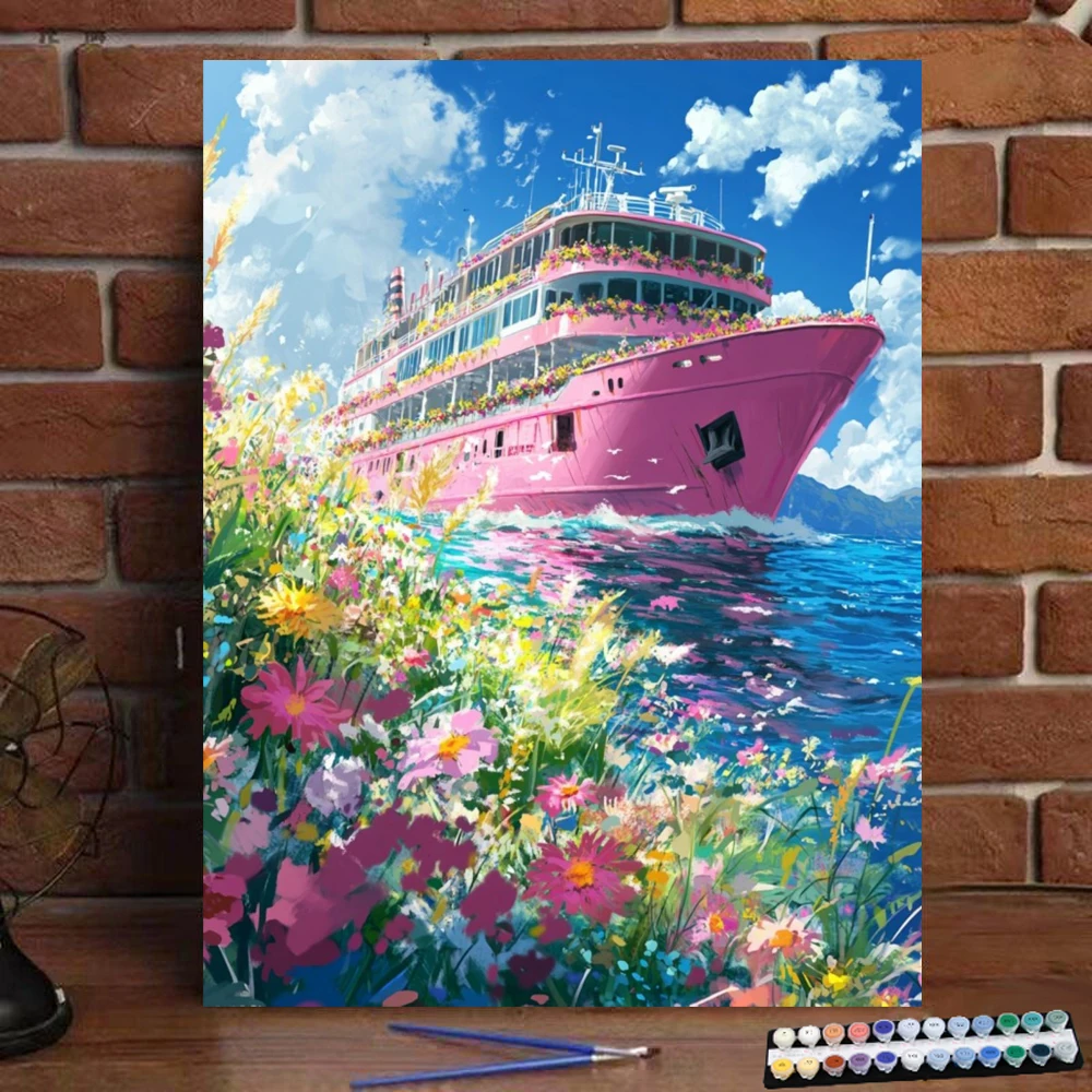 Painting By Numbers 40x50cm Kits Pink Flower Cruise Picture By Numbers For Home Decors Handpainted Diy Gift
Painting By Numbers 40x50cm Kits Pink Flower Cruise Picture By Numbers For Home Decors Handpainted Diy Gift