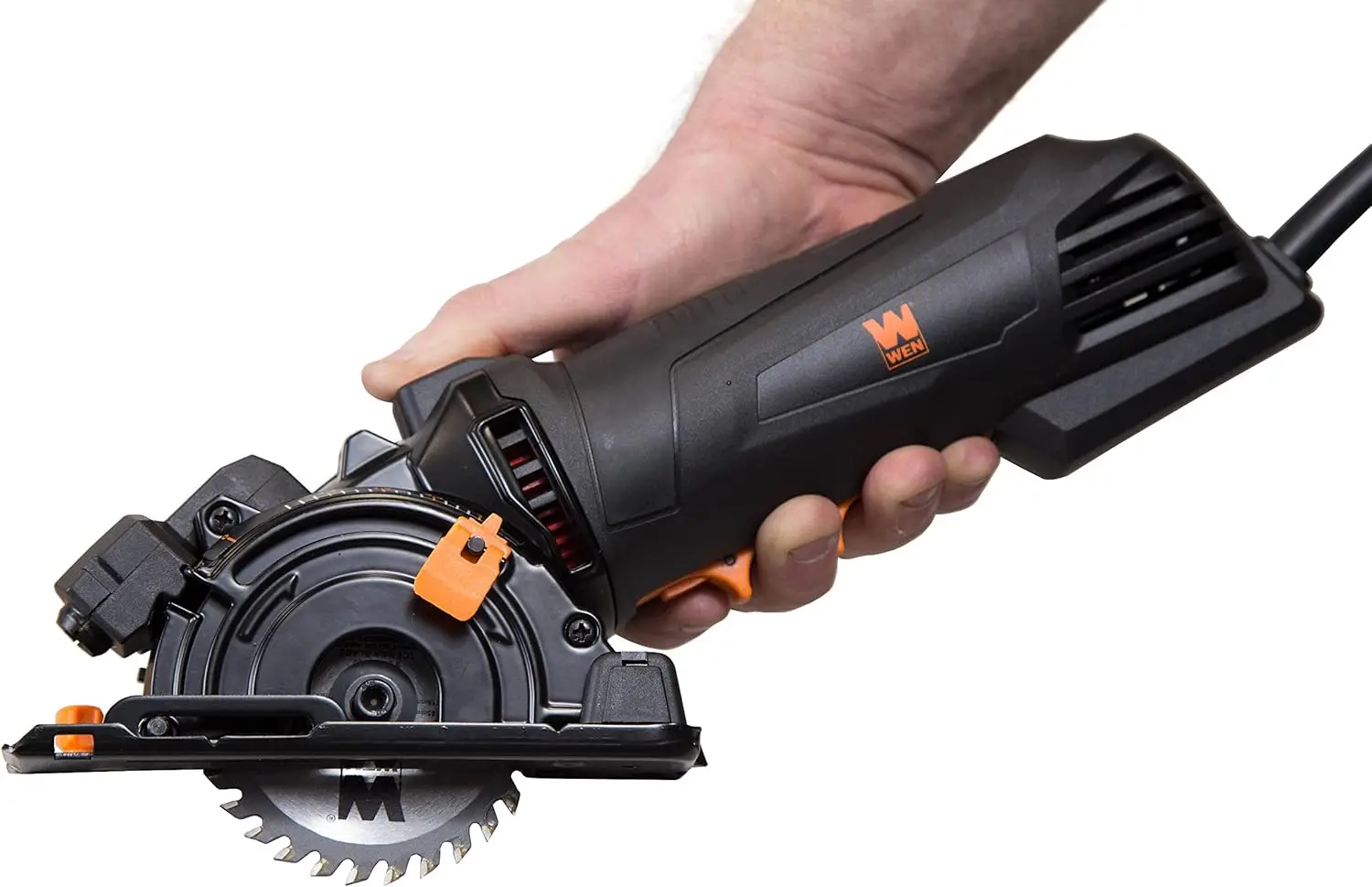4.2-Amp Compact Circular Saw with Laser Guide, Carrying Case & 3 Blades for Precise Plunge Cuts
4.2-Amp Compact Circular Saw with Laser Guide, Carrying Case & 3 Blades for Precise Plunge Cuts