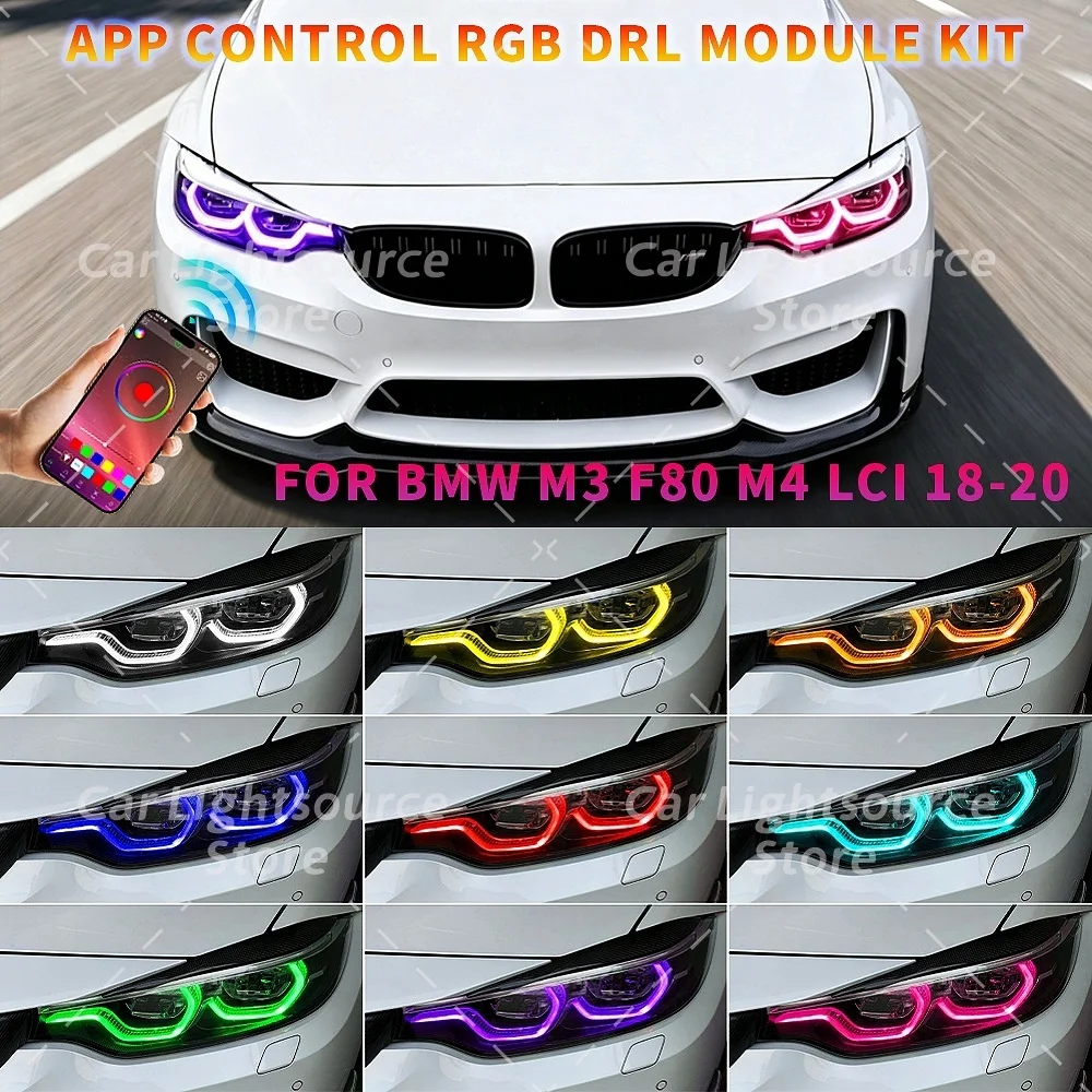 RGB DRL Module Plug and Play For BMW M3 F80 M4 F82 F32 F33 F36 LCI 2018-2020 APP Control Multicolor Daytime Running Lights RGBW
RGB DRL Module Plug and Play For BMW M3 F80 M4 F82 F32 F33 F36 LCI 2018-2020 APP Control Multicolor Daytime Running Lights RGBW