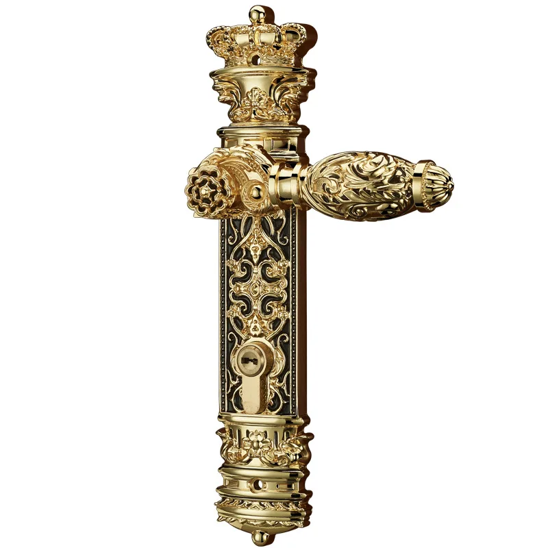 Brass indoor universal wooden door lock silent brass European villa solid wood bedroom door lock
Brass indoor universal wooden door lock silent brass European villa solid wood bedroom door lock