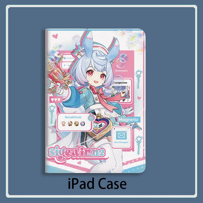 Sigewinne, аниме Genshin, искусственное воздействие на iPad 10,2, 9, 10, Air 6, Mini 4, 5, женское роскошное Силиконовое Pro 12,9, 11, 13 для iPad Air 2, 3, 4
Sigewinne, аниме Genshin, искусственное воздействие на iPad 10,2, 9, 10, Air 6, Mini 4, 5, женское роскошное Силиконовое Pro 12,9, 11, 13 для iPad Air 2, 3, 4