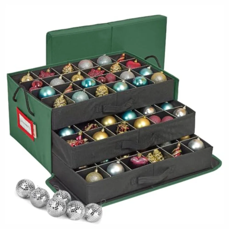 Christmas Ornament Storage Box with Dividers Holds 72 Ornaments 3 Inch Large Ball Storage Container with 3 Removable Trays Dura
Christmas Ornament Storage Box with Dividers Holds 72 Ornaments 3 Inch Large Ball Storage Container with 3 Removable Trays Dura