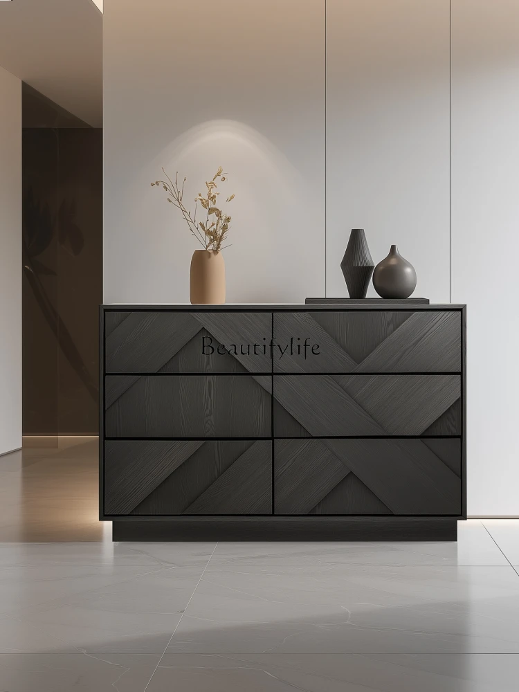 Modern minimalist solid wood porch household locker bedroom bedside storage cabinet
Modern minimalist solid wood porch household locker bedroom bedside storage cabinet