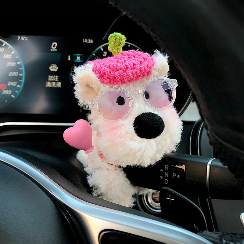 West Highland Dog Car Gear Decoration Plush Doll Wiper & Turn Signal Car Interior Ornament
West Highland Dog Car Gear Decoration Plush Doll Wiper & Turn Signal Car Interior Ornament