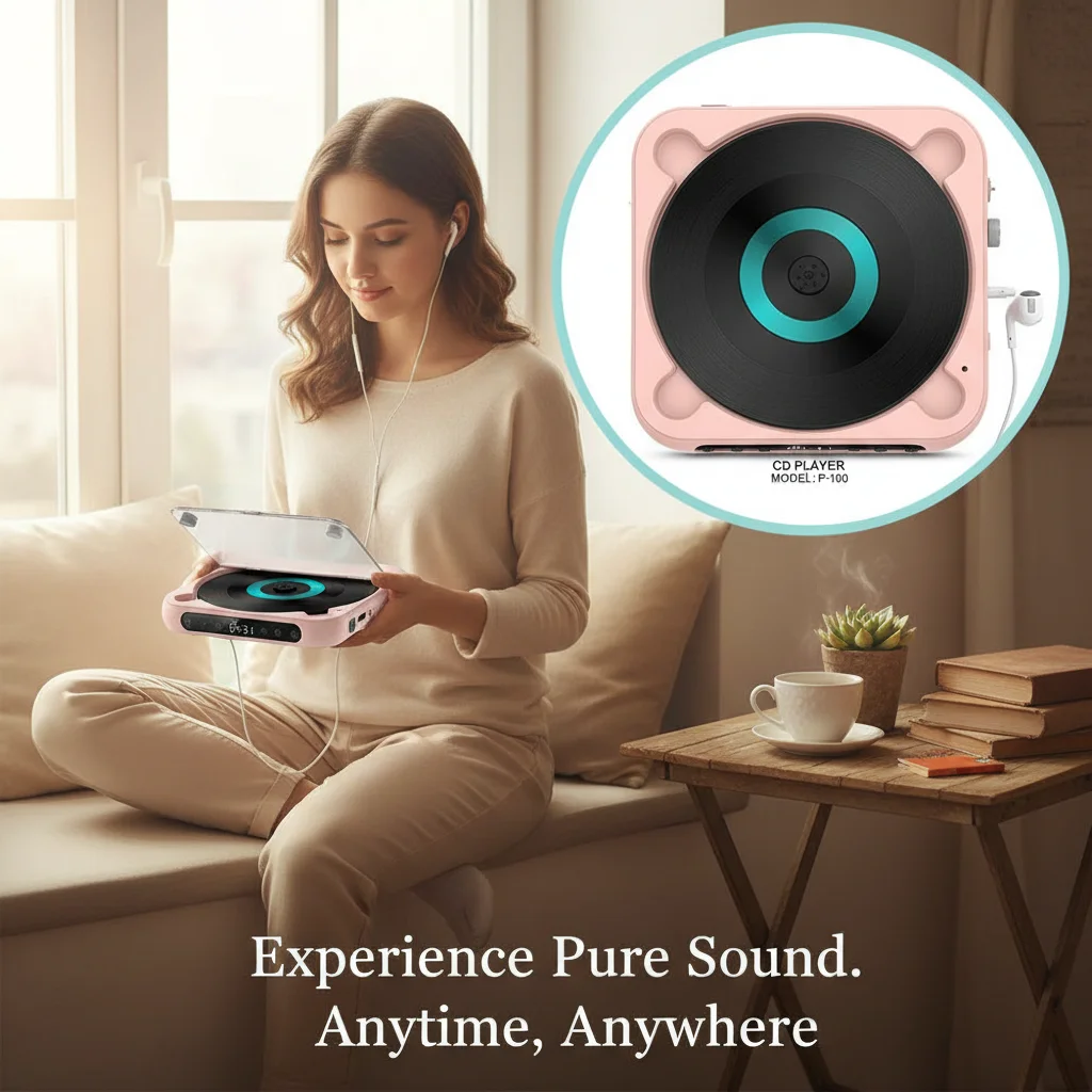 Bluetooth-совместимый CD-плеер с ЖК-экраном, автомобильный CD-плеер с функцией повтора A-B, аккумулятор 1200 мАч, портативный DVD-плеер для друзей, семьи, студентов
Bluetooth-совместимый CD-плеер с ЖК-экраном, автомобильный CD-плеер с функцией повтора A-B, аккумулятор 1200 мАч, портативный DVD-плеер для друзей, семьи, студентов
