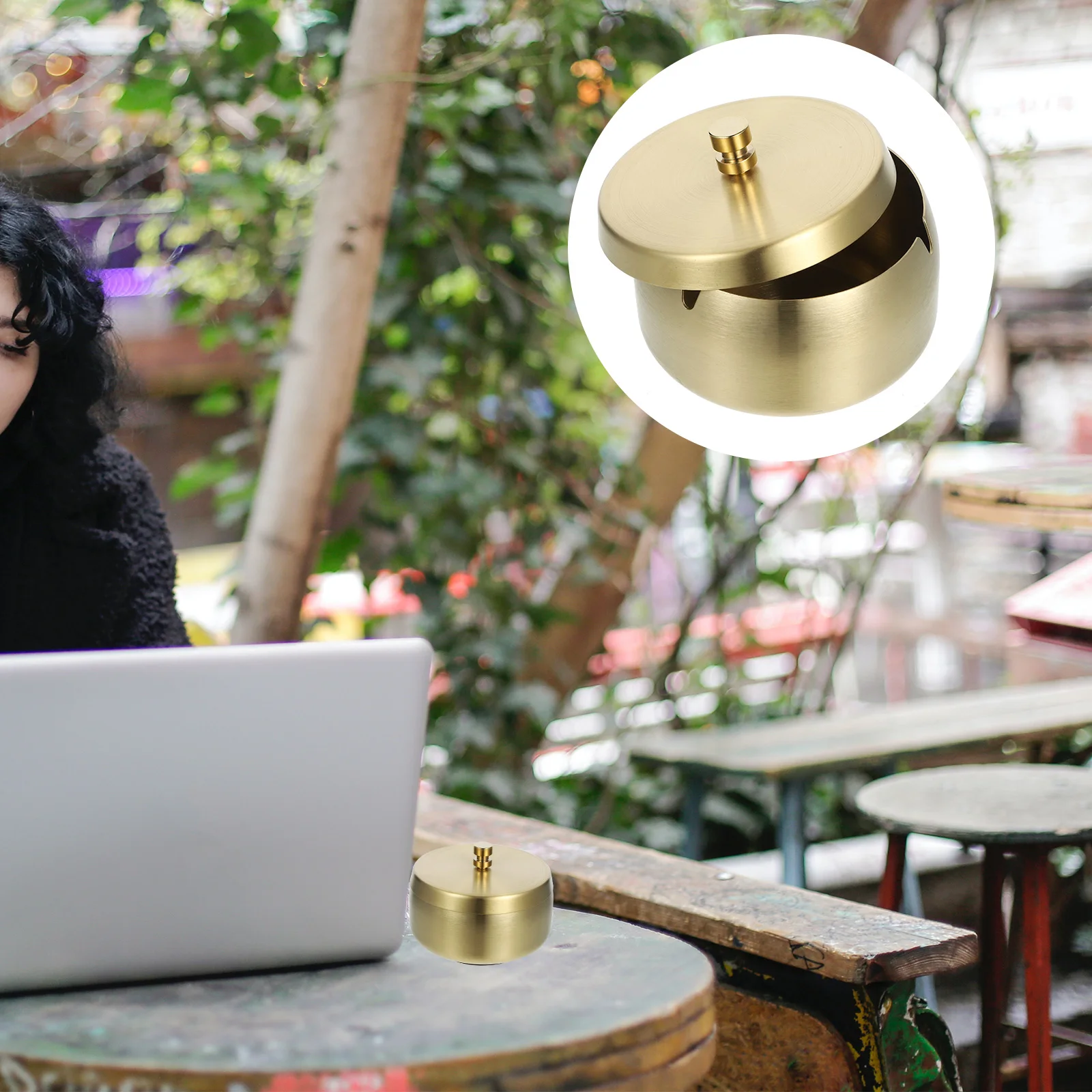 Stainless Steel Ashtray Windproof Decorative Outdoor Home Office Metal Desktop Smoking Ashtray Wear-Resistant Fireproof Ashes
Stainless Steel Ashtray Windproof Decorative Outdoor Home Office Metal Desktop Smoking Ashtray Wear-Resistant Fireproof Ashes