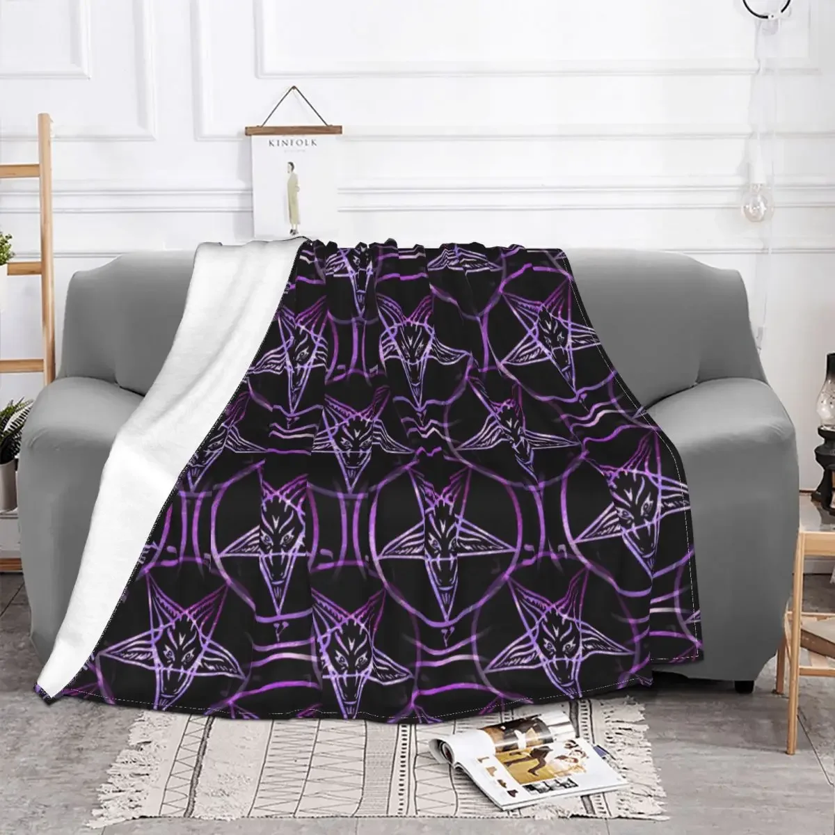 Baby Blanket Baphomet Satanic Goat Plaid Flannel Summer Purple and Black Warm Portable Throw Blankets for Bed Outdoor Bedspread
Baby Blanket Baphomet Satanic Goat Plaid Flannel Summer Purple and Black Warm Portable Throw Blankets for Bed Outdoor Bedspread