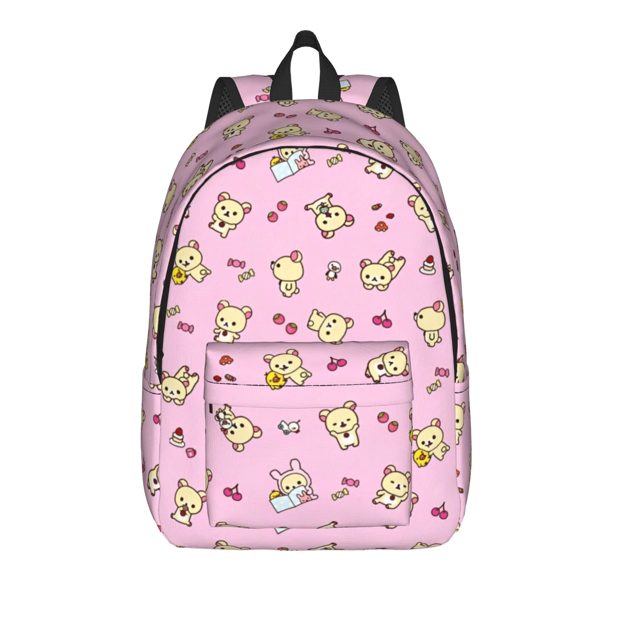 Pink Rilakkumas Cartoon Backpack for Men Women Teenage Student Work Daypack Laptop Canvas Bags Durable
Pink Rilakkumas Cartoon Backpack for Men Women Teenage Student Work Daypack Laptop Canvas Bags Durable