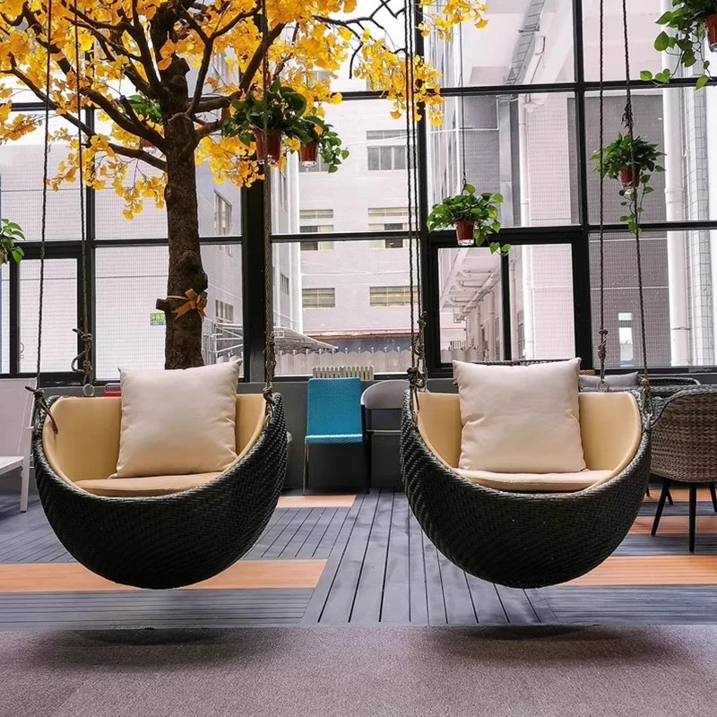 !@Hanging Basket Rattan Chair Indoor Swing Single Seat Rocking Chair Balcony Lazy Leisure Seating Indoor Outdoor Furniture
!@Hanging Basket Rattan Chair Indoor Swing Single Seat Rocking Chair Balcony Lazy Leisure Seating Indoor Outdoor Furniture