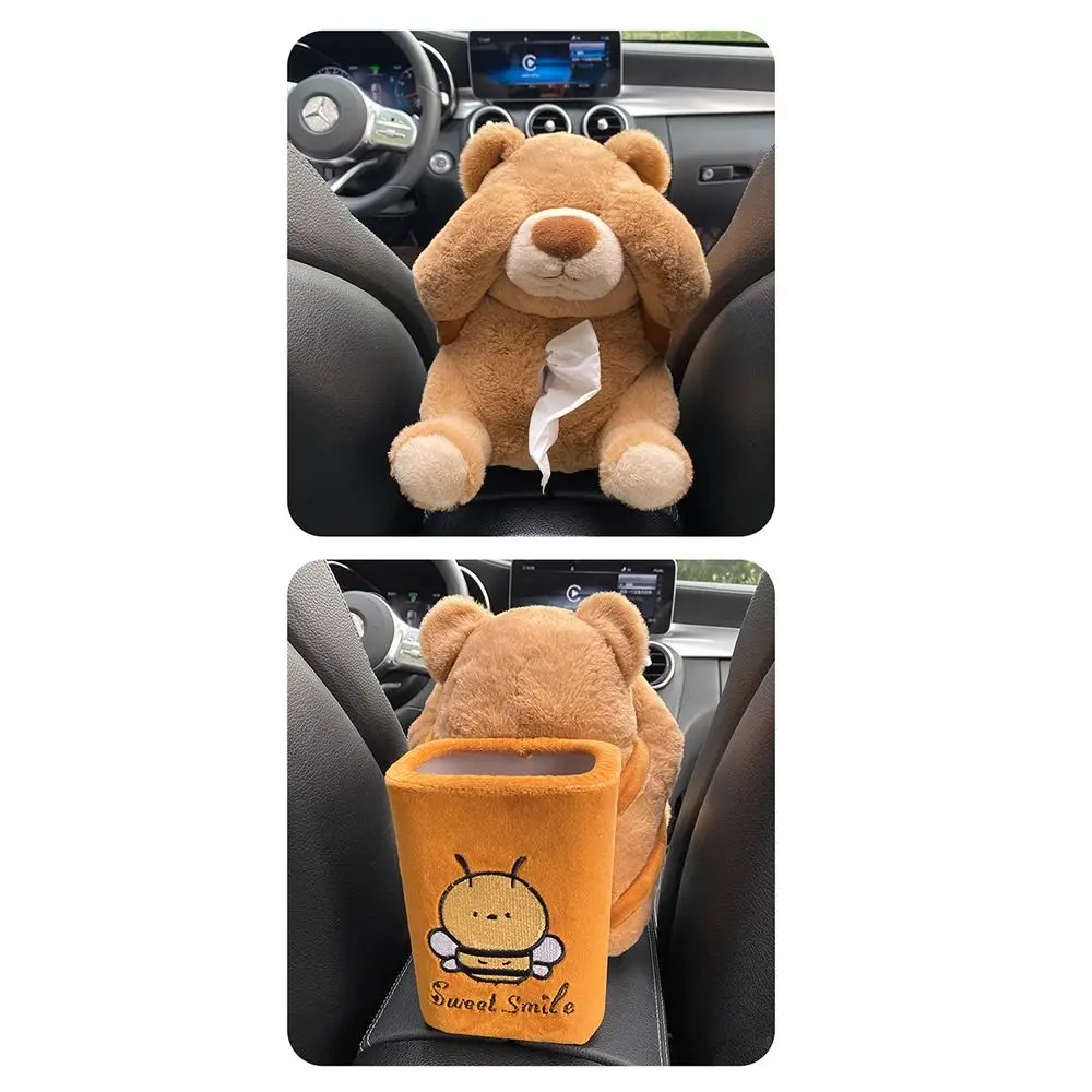 Eye-covering Bear 2-in-1 Car Tissue Box Elastic Straps Space Saving Auto Tissue Holder Easy To Install Removable
Eye-covering Bear 2-in-1 Car Tissue Box Elastic Straps Space Saving Auto Tissue Holder Easy To Install Removable