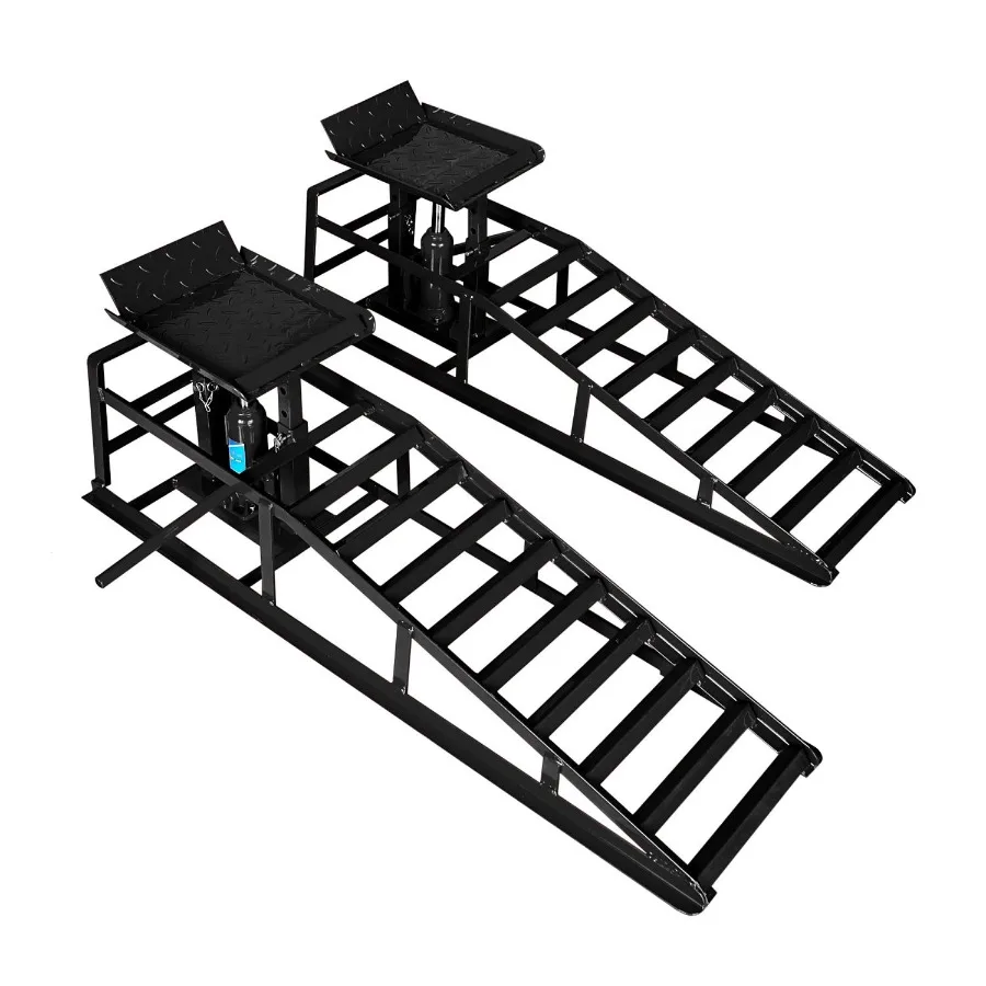 Hydraulic Car Ramps 2 Pack Car Ramp High Lift 11000LBS Automotive Truck Cars Service Ramps Low Profile Oil Change Ramps with Su
Hydraulic Car Ramps 2 Pack Car Ramp High Lift 11000LBS Automotive Truck Cars Service Ramps Low Profile Oil Change Ramps with Su