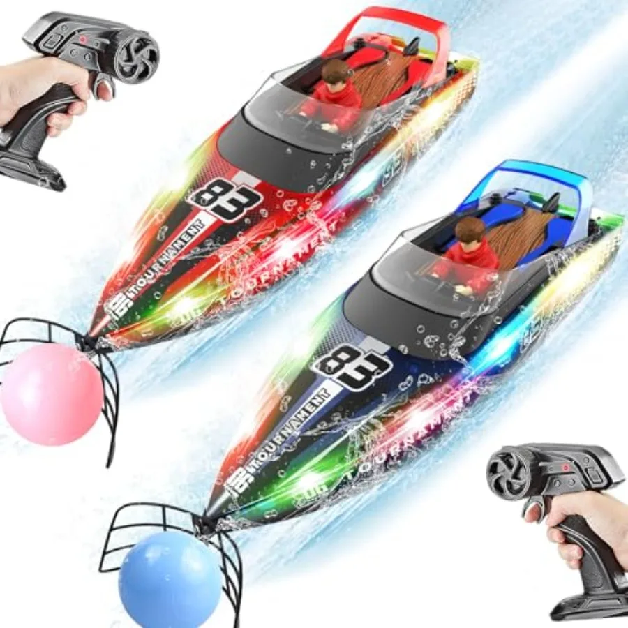 Remote Control Boat for lakes, pools salt water; ABS plastic; red/blue; 40+ mins runtime, pusher-type fast speed, summer pool t
Remote Control Boat for lakes, pools salt water; ABS plastic; red/blue; 40+ mins runtime, pusher-type fast speed, summer pool t