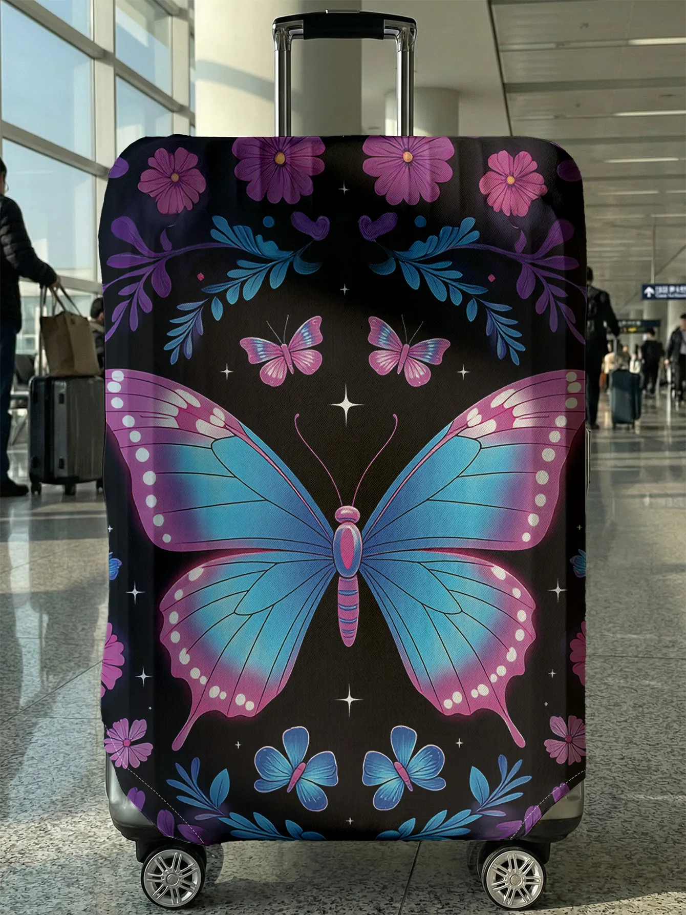 Butterfly flower luggage protection cover, suitable for 18-32 inch luggage covers, luggage handle gloves, travel accessories
Butterfly flower luggage protection cover, suitable for 18-32 inch luggage covers, luggage handle gloves, travel accessories