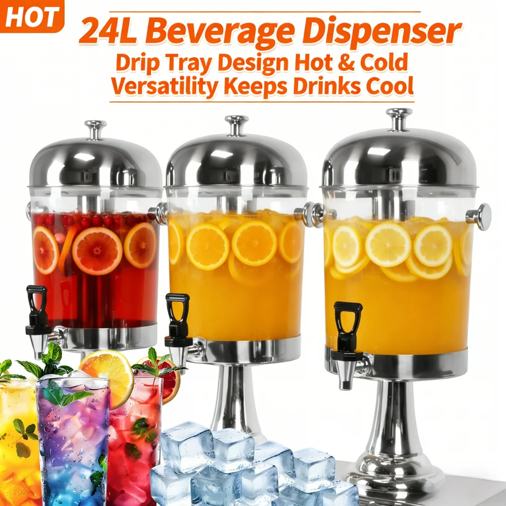 Диспенсер для напитков из нержавеющей стали 24 л с подставкой, краном и охлаждающим элементом, большой емкости, для фуршетов, вечеринок, свадеб, отелей
Диспенсер для напитков из нержавеющей стали 24 л с подставкой, краном и охлаждающим элементом, большой емкости, для фуршетов, вечеринок, свадеб, отелей