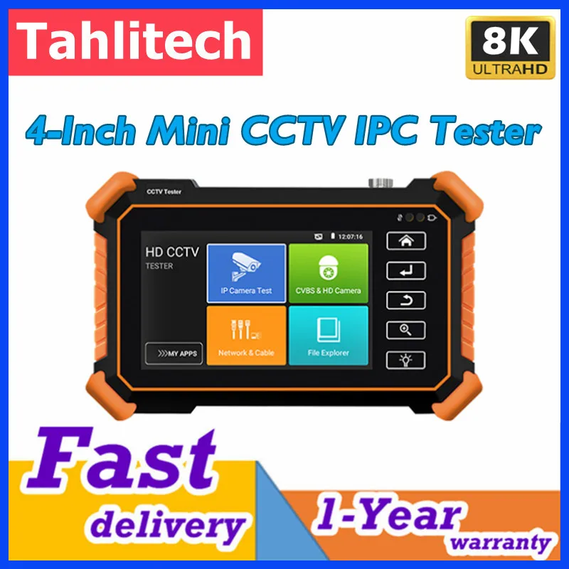 8K Mini CCTV IP Camera Tester 8MP AHD CVI TV CCTV Camera Tester PTZ PoE IP Camera Tester UTP Cable Tracer Battery Built-in Wifi
8K Mini CCTV IP Camera Tester 8MP AHD CVI TV CCTV Camera Tester PTZ PoE IP Camera Tester UTP Cable Tracer Battery Built-in Wifi