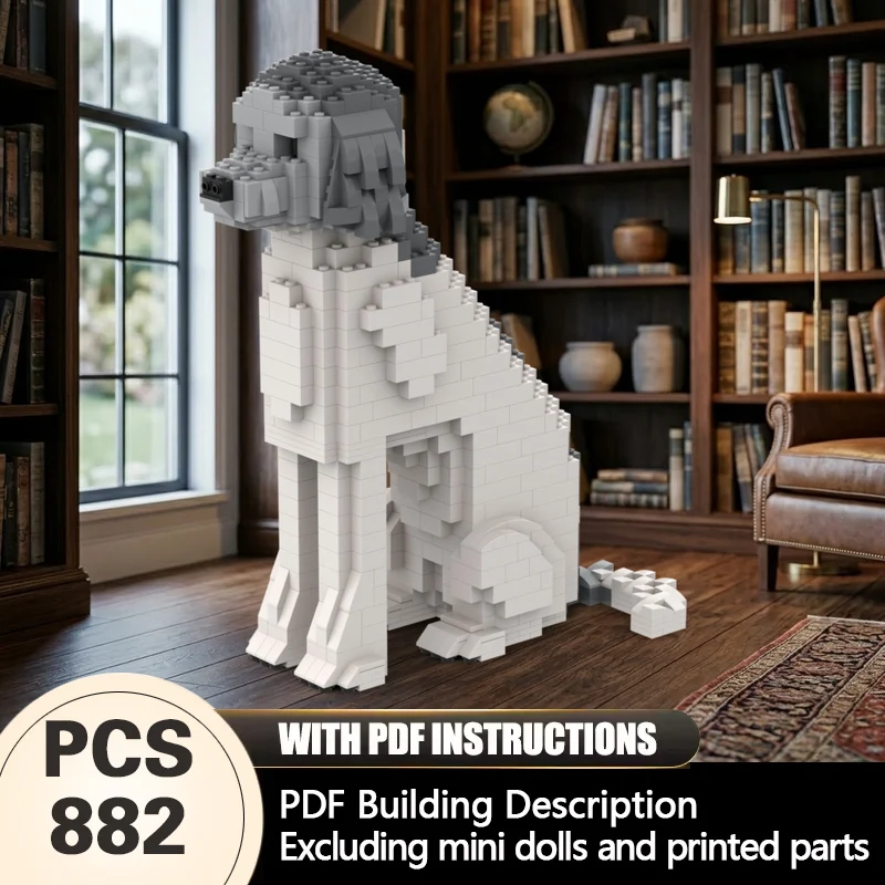 Creators Animal Series Model MOC Building Bricks Grey And White Poodle Modular Technology Gifts Holiday Assemble Children Toys
Creators Animal Series Model MOC Building Bricks Grey And White Poodle Modular Technology Gifts Holiday Assemble Children Toys