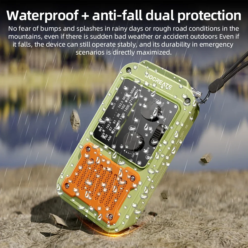 Радиоприемник для выживания 7-в-1: ручной привод, солнечная зарядка, SOS-сигнал, светодиодный фонарик, лампа для чтения, внешний аккумулятор и компас — водонепроницаемый
Радиоприемник для выживания 7-в-1: ручной привод, солнечная зарядка, SOS-сигнал, светодиодный фонарик, лампа для чтения, внешний аккумулятор и компас — водонепроницаемый