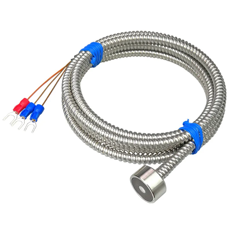 High Temperature Magnet Temperature Sensor with Protective Sleeve Metal Hose K Type Adsorption Thermocouple
High Temperature Magnet Temperature Sensor with Protective Sleeve Metal Hose K Type Adsorption Thermocouple