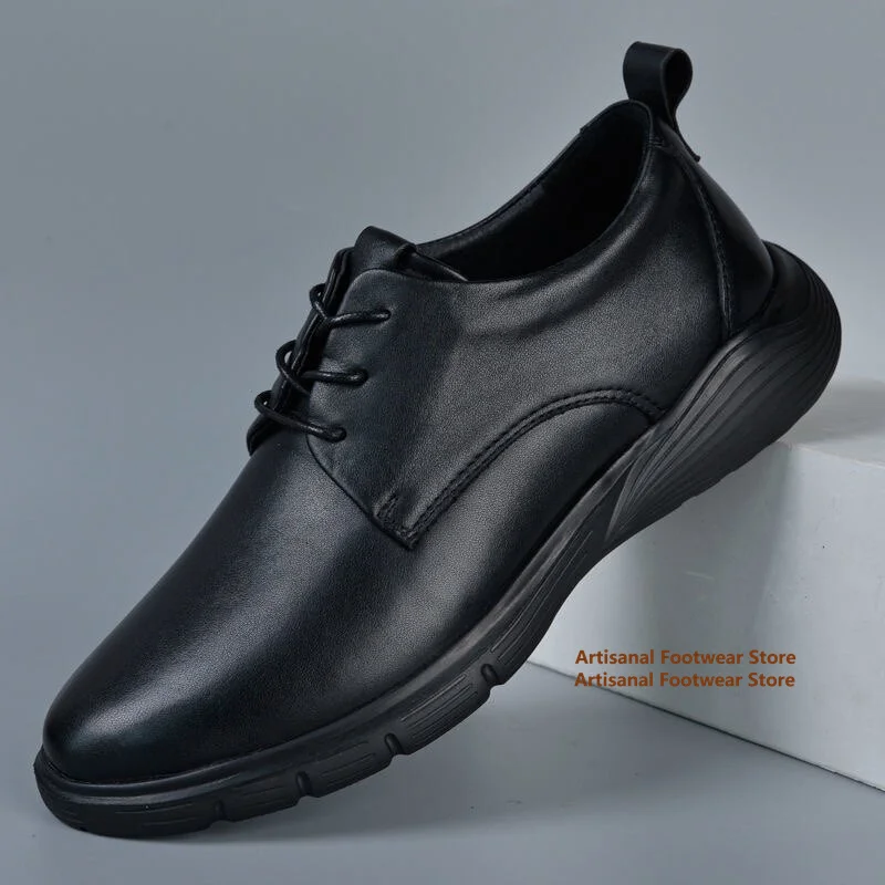 Thick Soled Casual Shoes Men's Shoes Lace-Up Sports Shoes Soft Leather Soft Sole Breathable Running Shoes Trendy Men's Shoes
Thick Soled Casual Shoes Men's Shoes Lace-Up Sports Shoes Soft Leather Soft Sole Breathable Running Shoes Trendy Men's Shoes