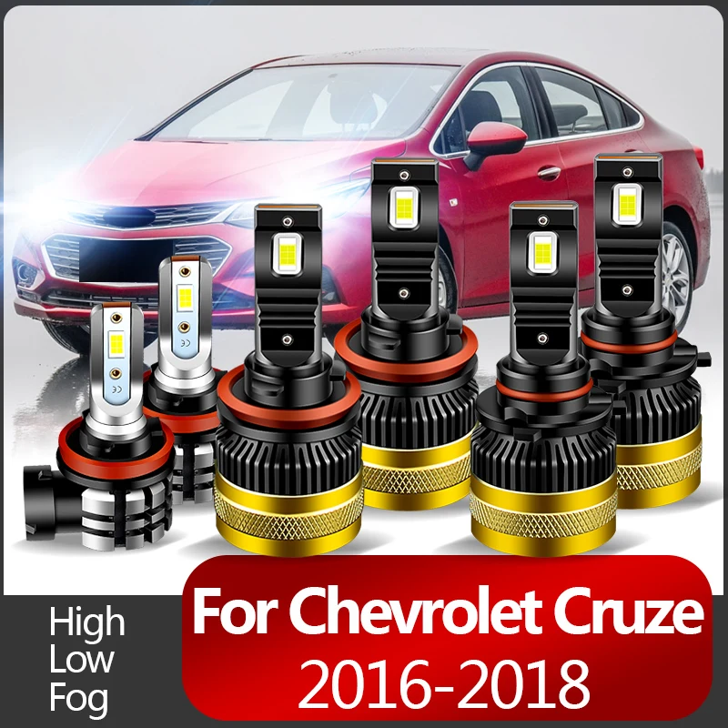 2PCS 30000LM Canbus For Chevrolet Cruze 2016-2018 High Quality Car LED Headlight Bulbs 9005 High Beams H11 Low Beams Fog Lamp
2PCS 30000LM Canbus For Chevrolet Cruze 2016-2018 High Quality Car LED Headlight Bulbs 9005 High Beams H11 Low Beams Fog Lamp