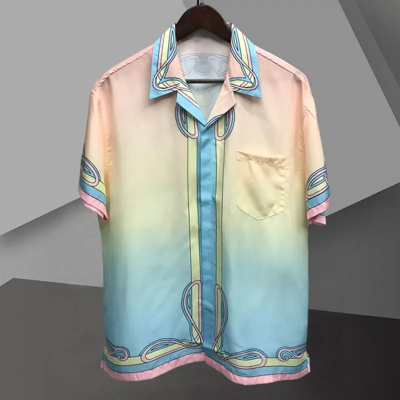 Summer Shirt Men Color Castle Shirt Short Sleeve Casual Men Shirt Streetwear Breathable Camisa Shirt Camisa Floral Masculina
Summer Shirt Men Color Castle Shirt Short Sleeve Casual Men Shirt Streetwear Breathable Camisa Shirt Camisa Floral Masculina