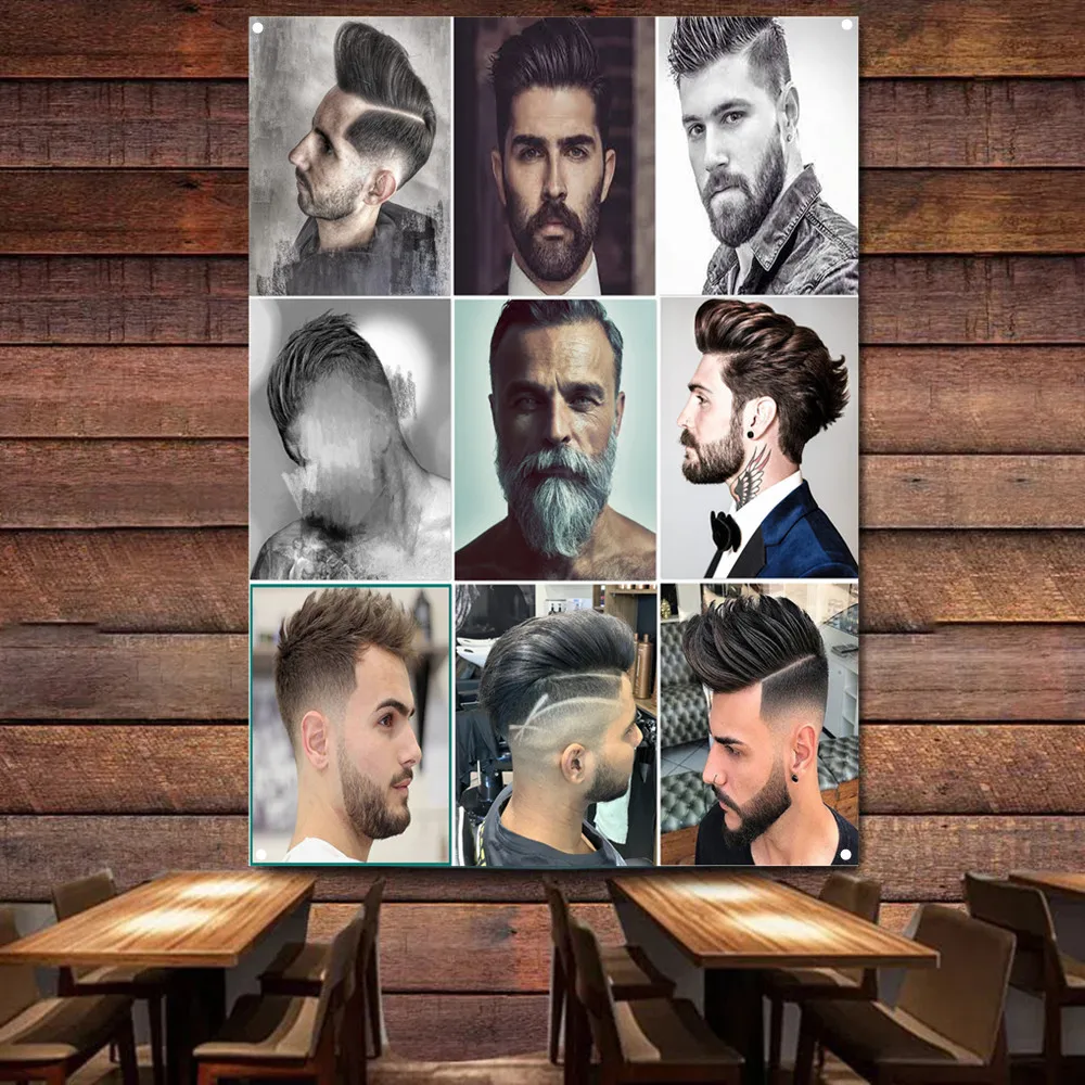 Haircut & Shave Wall Art Poster Vintage Barber Shop Decor Banner Wall Hanging Flag Top Men's Hairstyling Tapestry Wall Charts
Haircut & Shave Wall Art Poster Vintage Barber Shop Decor Banner Wall Hanging Flag Top Men's Hairstyling Tapestry Wall Charts