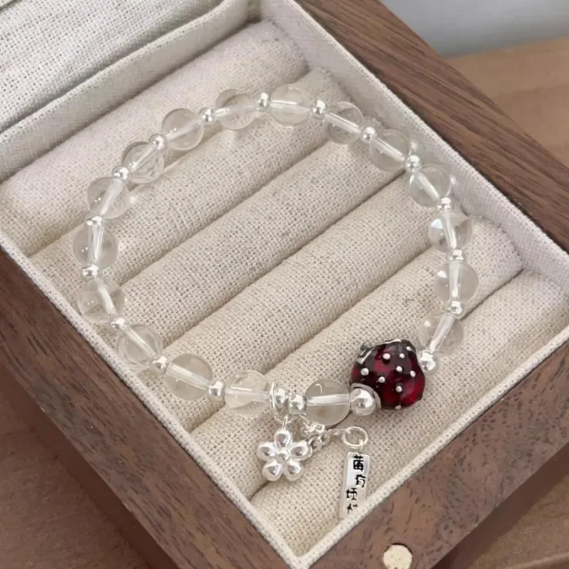 925 Sterling Silver Geometric Strawberry Fruit Flower Crystal Bracelet for Women Fine Jewelry Minimalist Accessories Wholesale
925 Sterling Silver Geometric Strawberry Fruit Flower Crystal Bracelet for Women Fine Jewelry Minimalist Accessories Wholesale