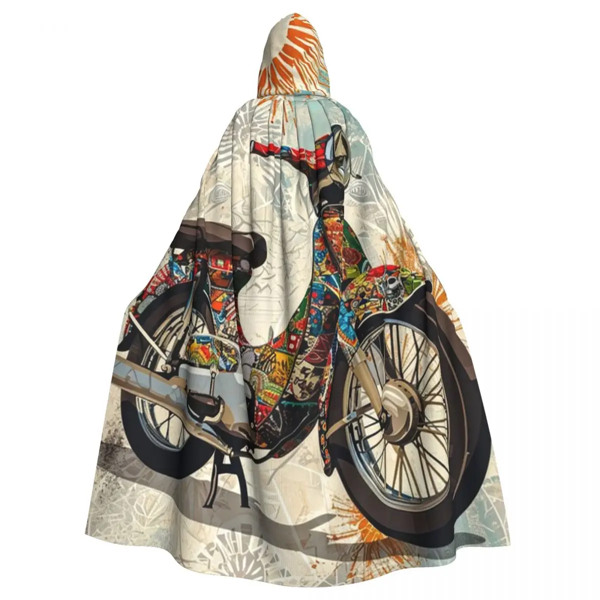 Vintage Colorful Motorbike Long Hooded Cloak Witch Medieval Costume Cosplay Cape HalloweenVampire Adult Unisex
Vintage Colorful Motorbike Long Hooded Cloak Witch Medieval Costume Cosplay Cape HalloweenVampire Adult Unisex