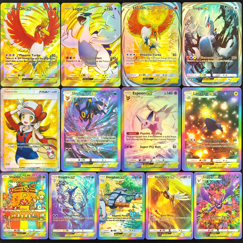 DIY TCG Pocket English Wisdom of Sea and Sky A4 Umbreon Espeon Lugia Ho-Oh Lanturn Crobat Skarmory Donphan Game Card Toy
DIY TCG Pocket English Wisdom of Sea and Sky A4 Umbreon Espeon Lugia Ho-Oh Lanturn Crobat Skarmory Donphan Game Card Toy
